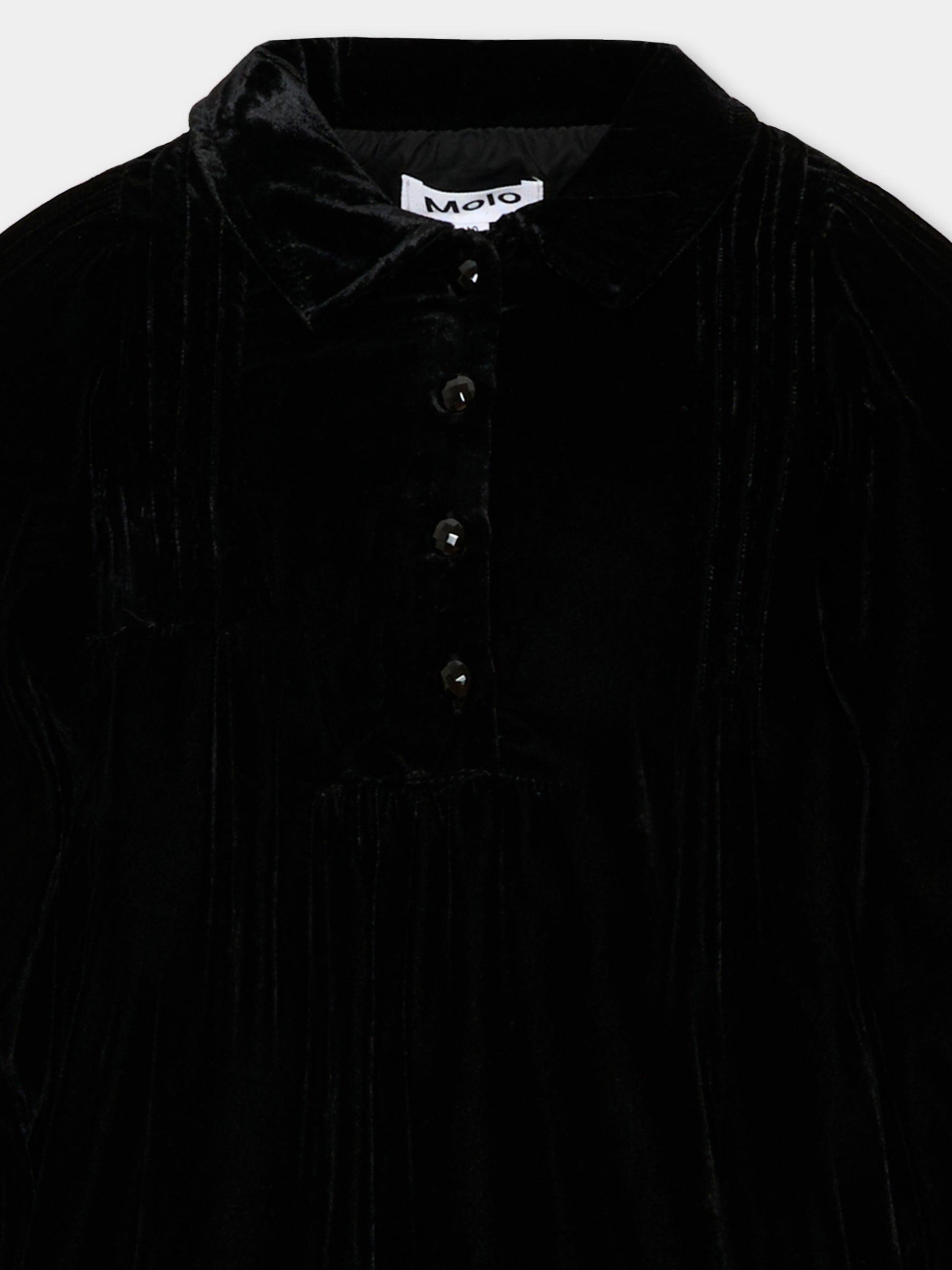 Vestito nero Carla per bambina,Molo,2W26E205 0099