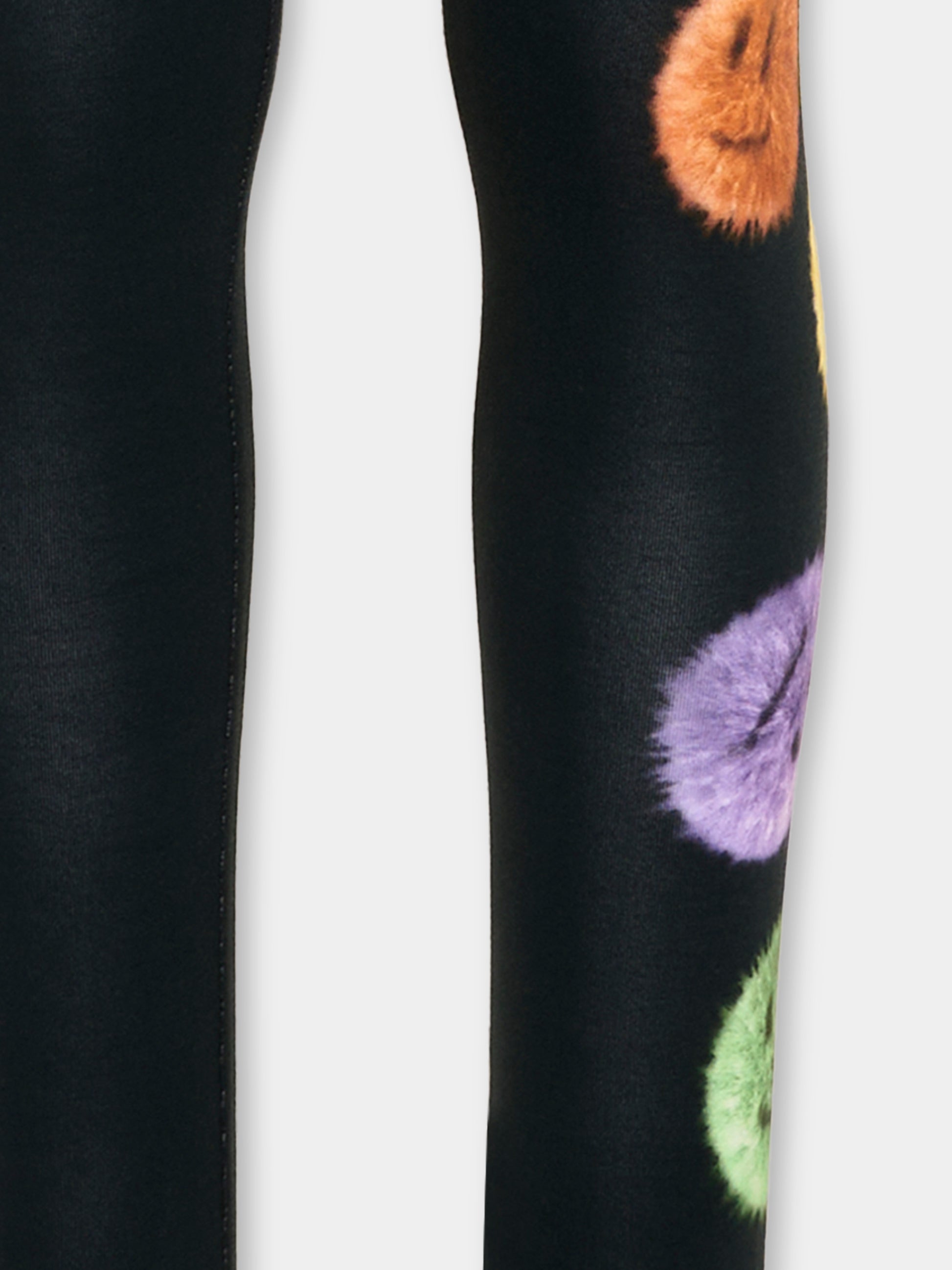 Leggings neri Niki per bambina con smile,Molo,2W26F203 5749