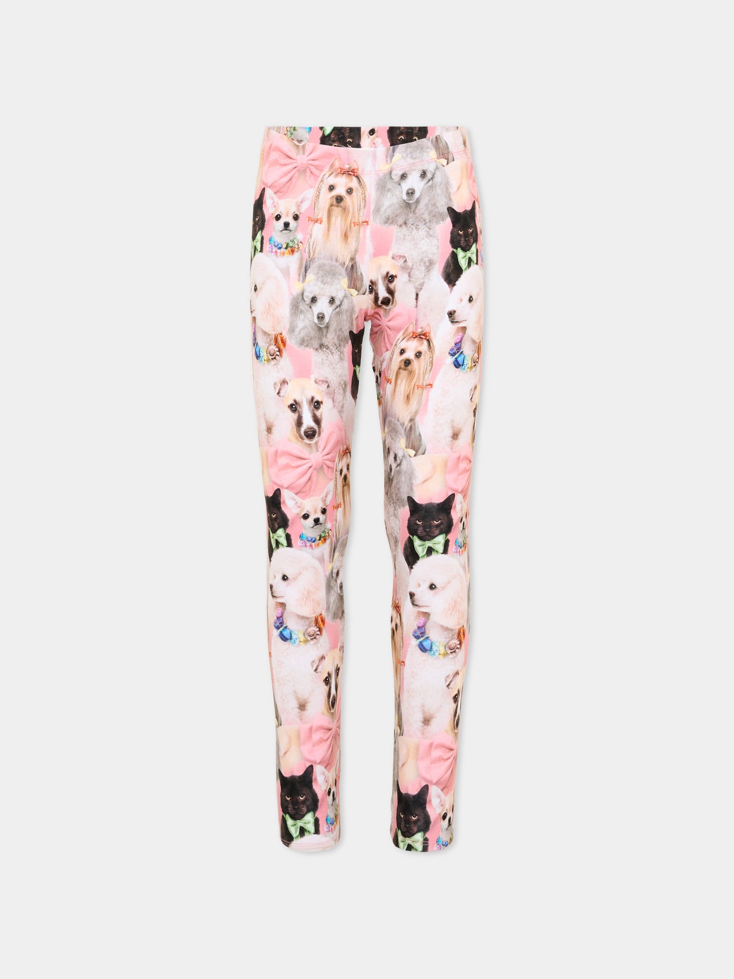 Leggings multicolor Niki per bambina con animali,Molo,2W26F204 9792