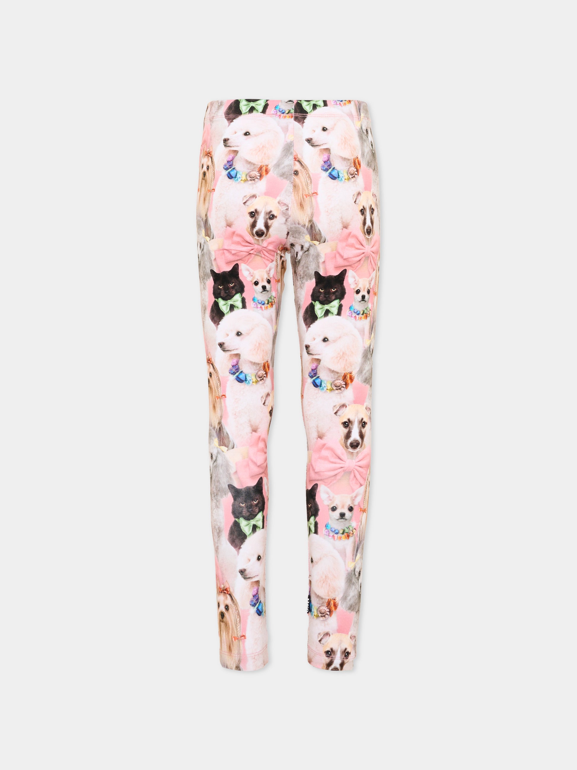 Leggings multicolor Niki per bambina con animali,Molo,2W26F204 9792