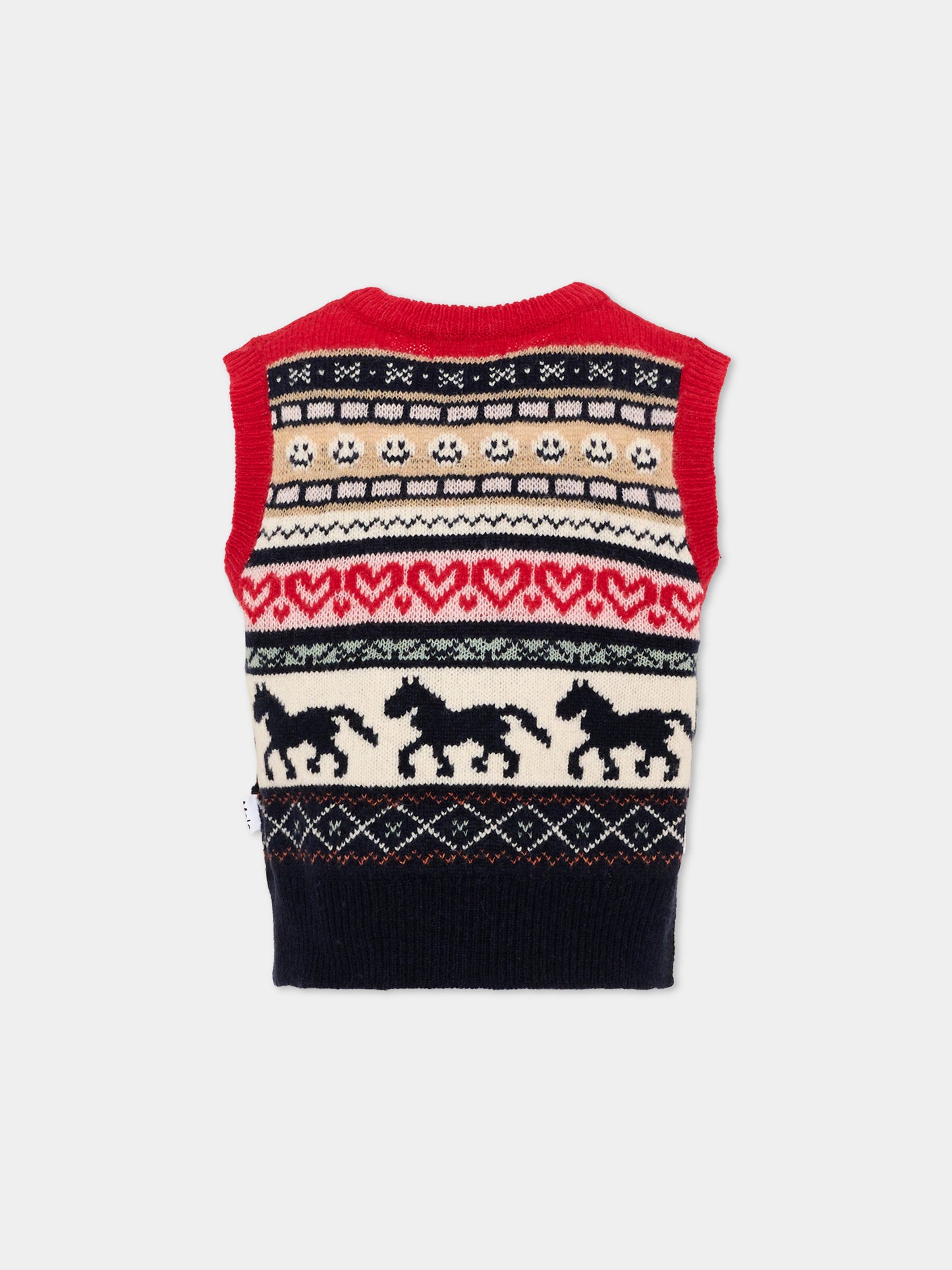 Maglia gilet multicolor Grace per bambina,Molo,2W26K102 5757