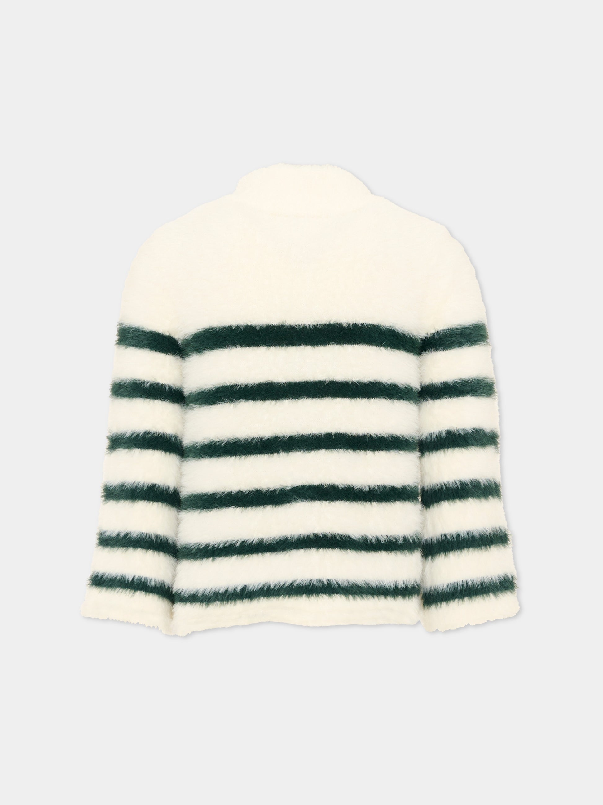 Maglione bianco Govina per bambina a righe,Molo,2W26K208 5830