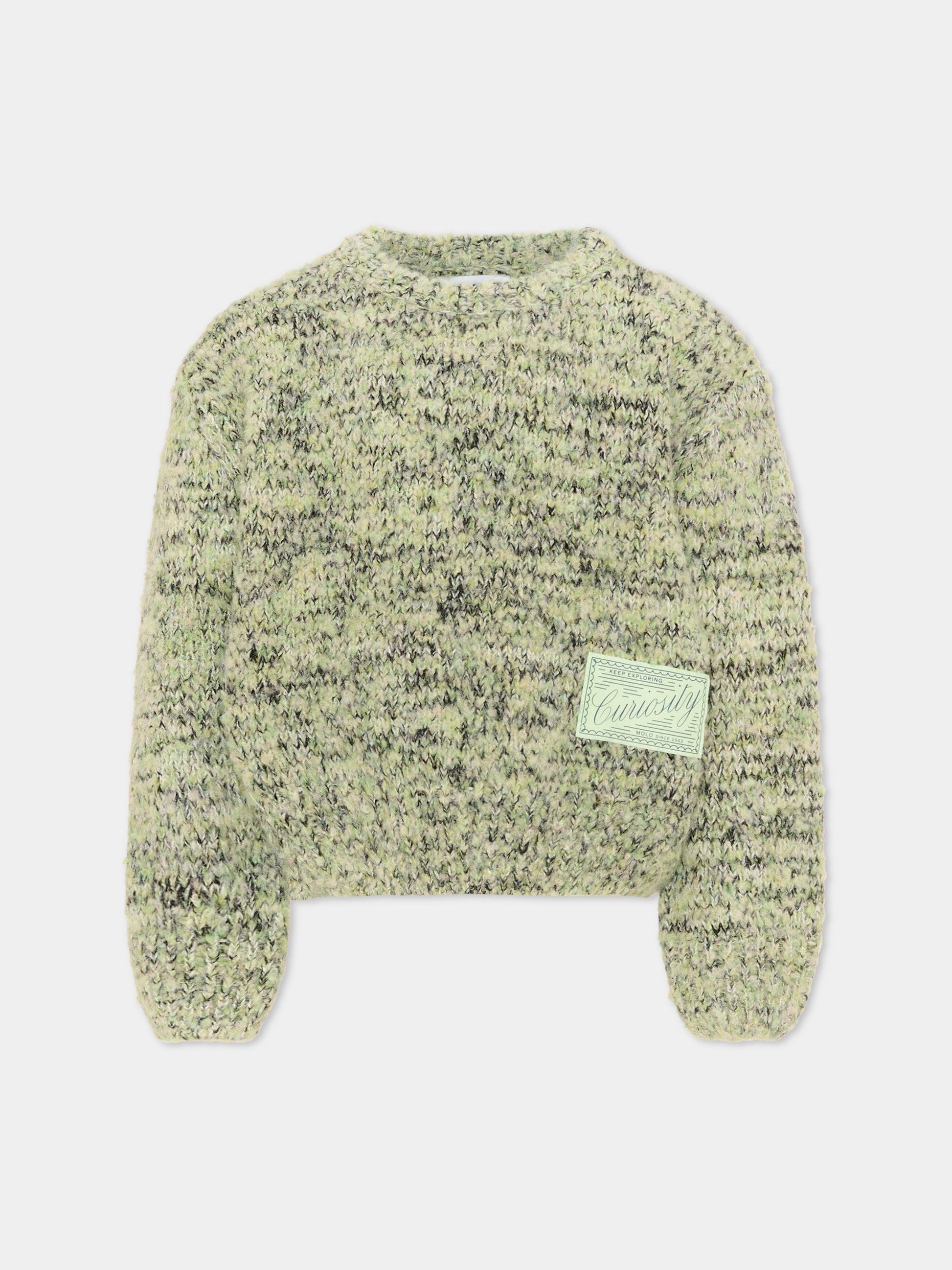 Maglione verde Gulia per bambina,Molo,2W26K215 5781