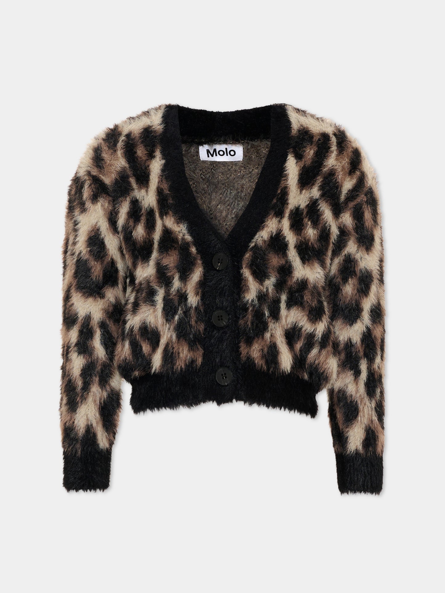 Cardigan marrone Gilly per bambina,Molo,2W26K311 9783