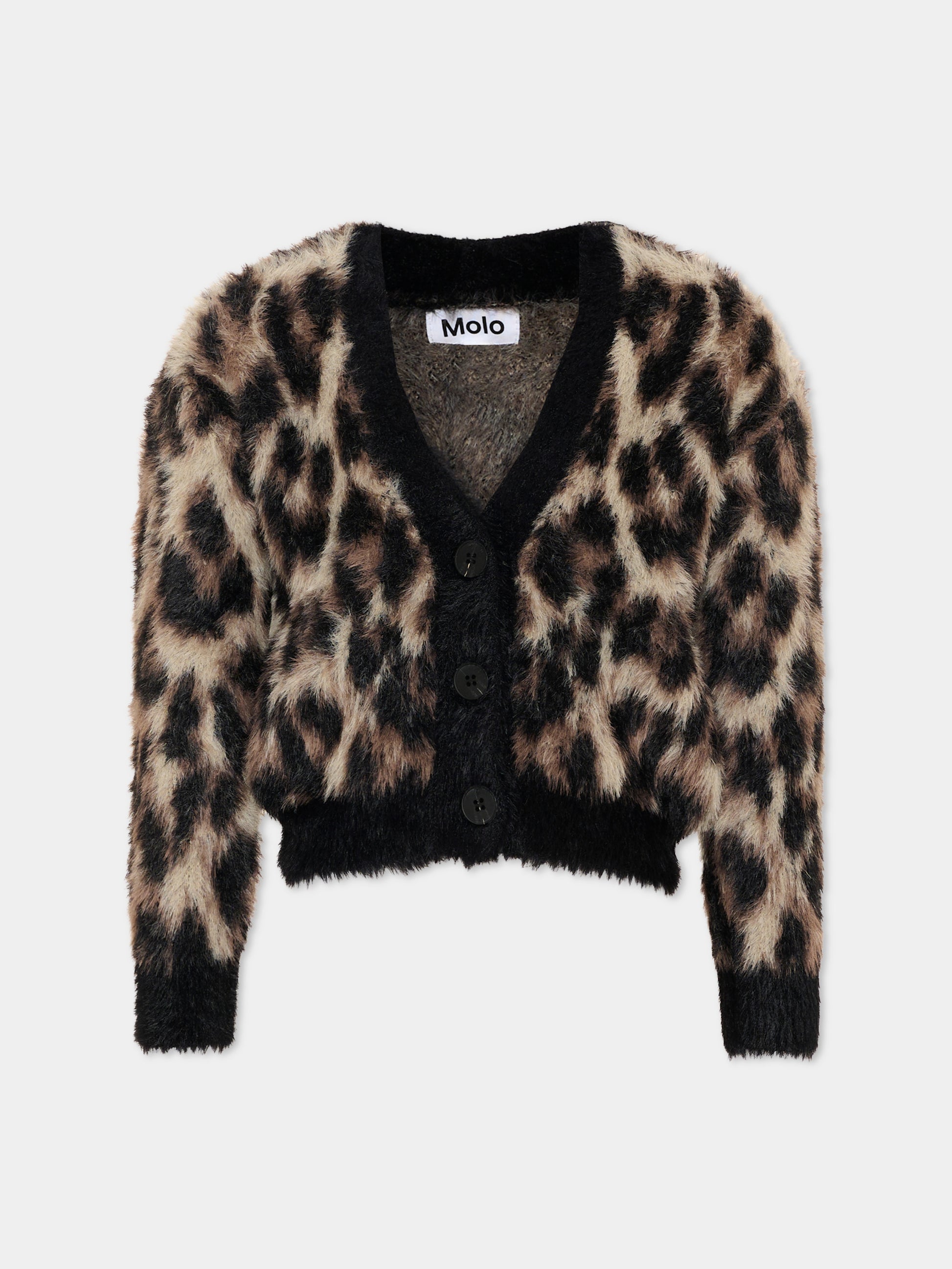 Cardigan marrone Gilly per bambina,Molo,2W26K311 9783