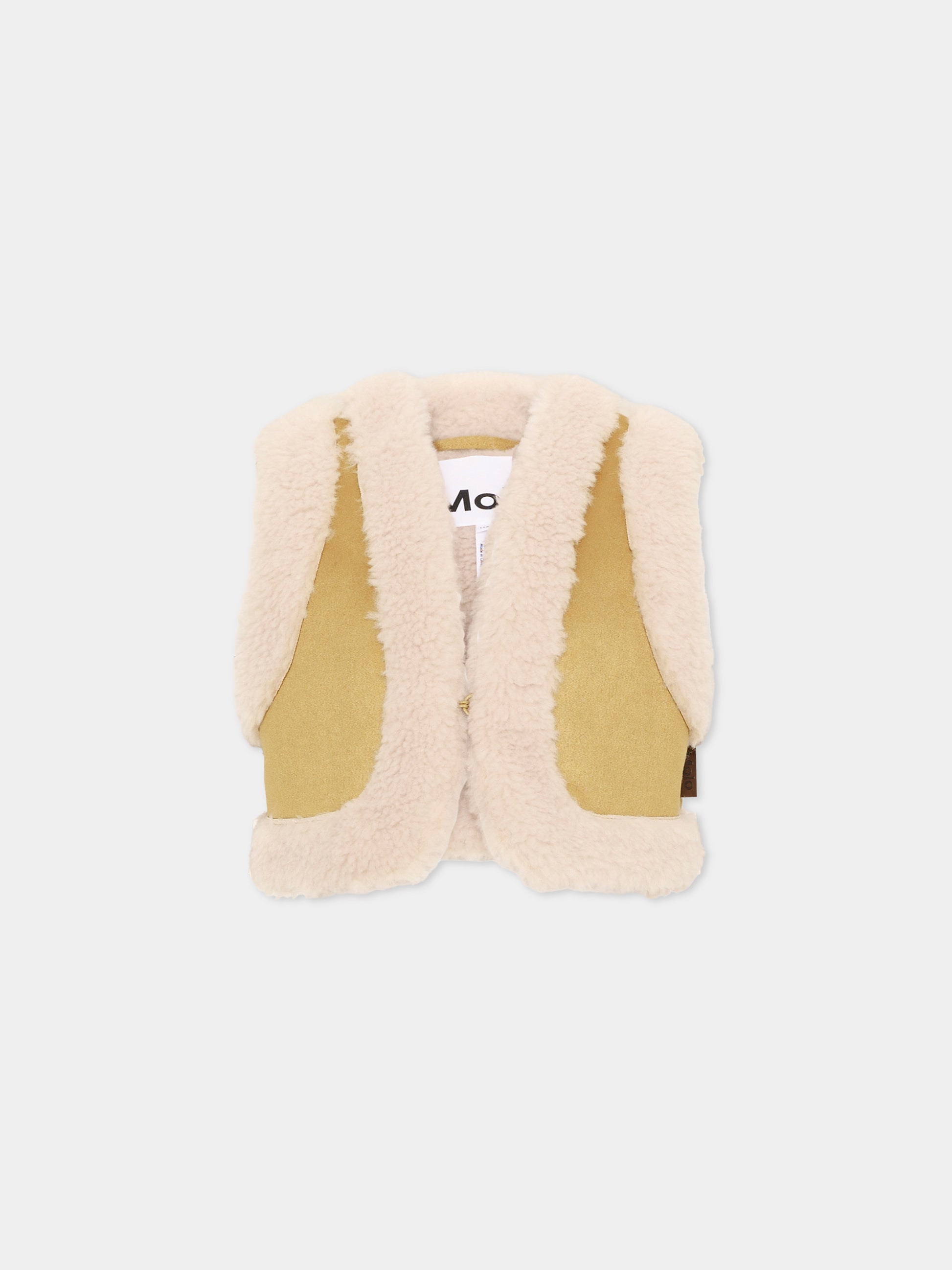 Gilet beige Hildur per bambina,Molo,2W26M201 5725