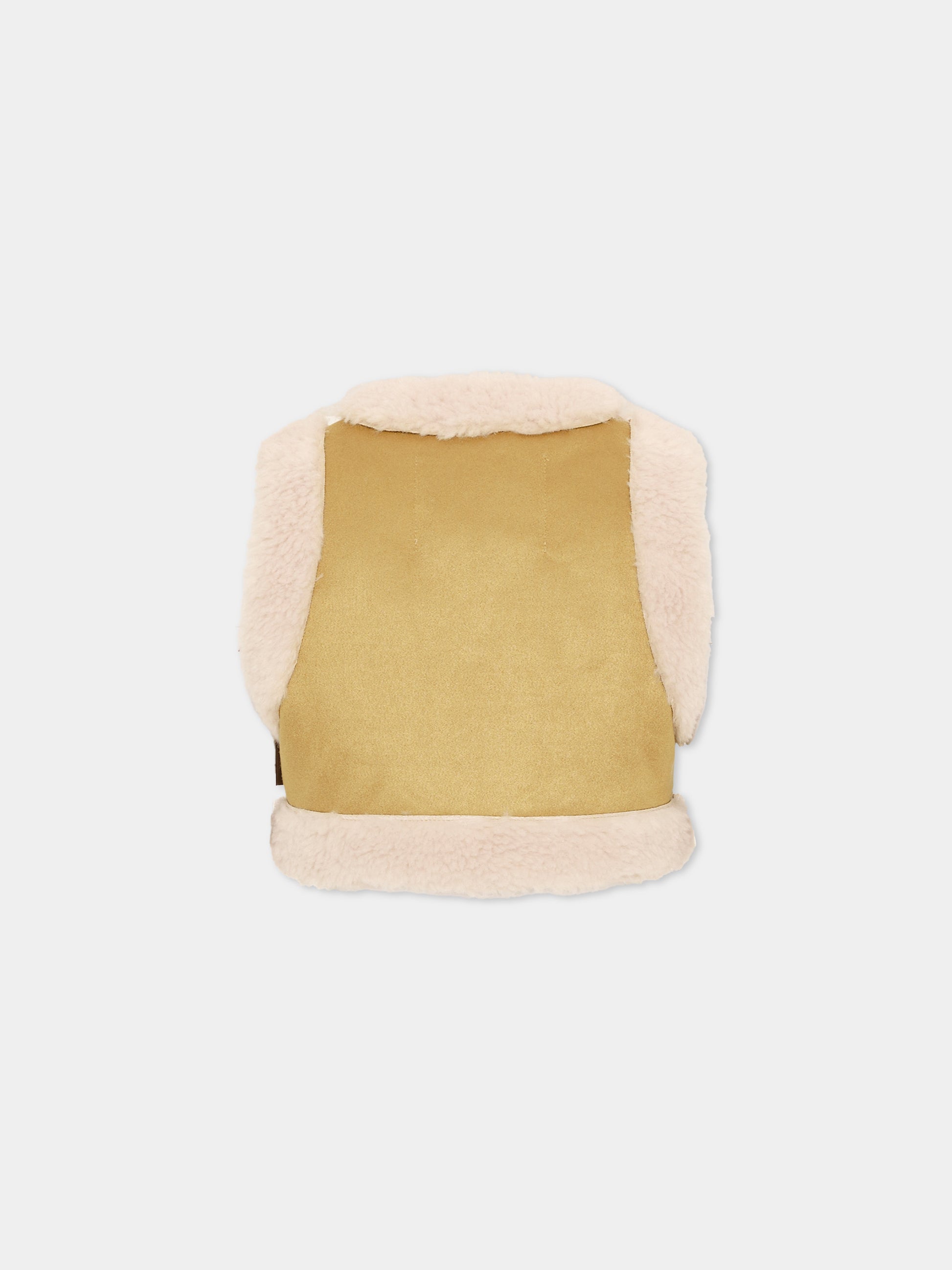 Gilet beige Hildur per bambina,Molo,2W26M201 5725