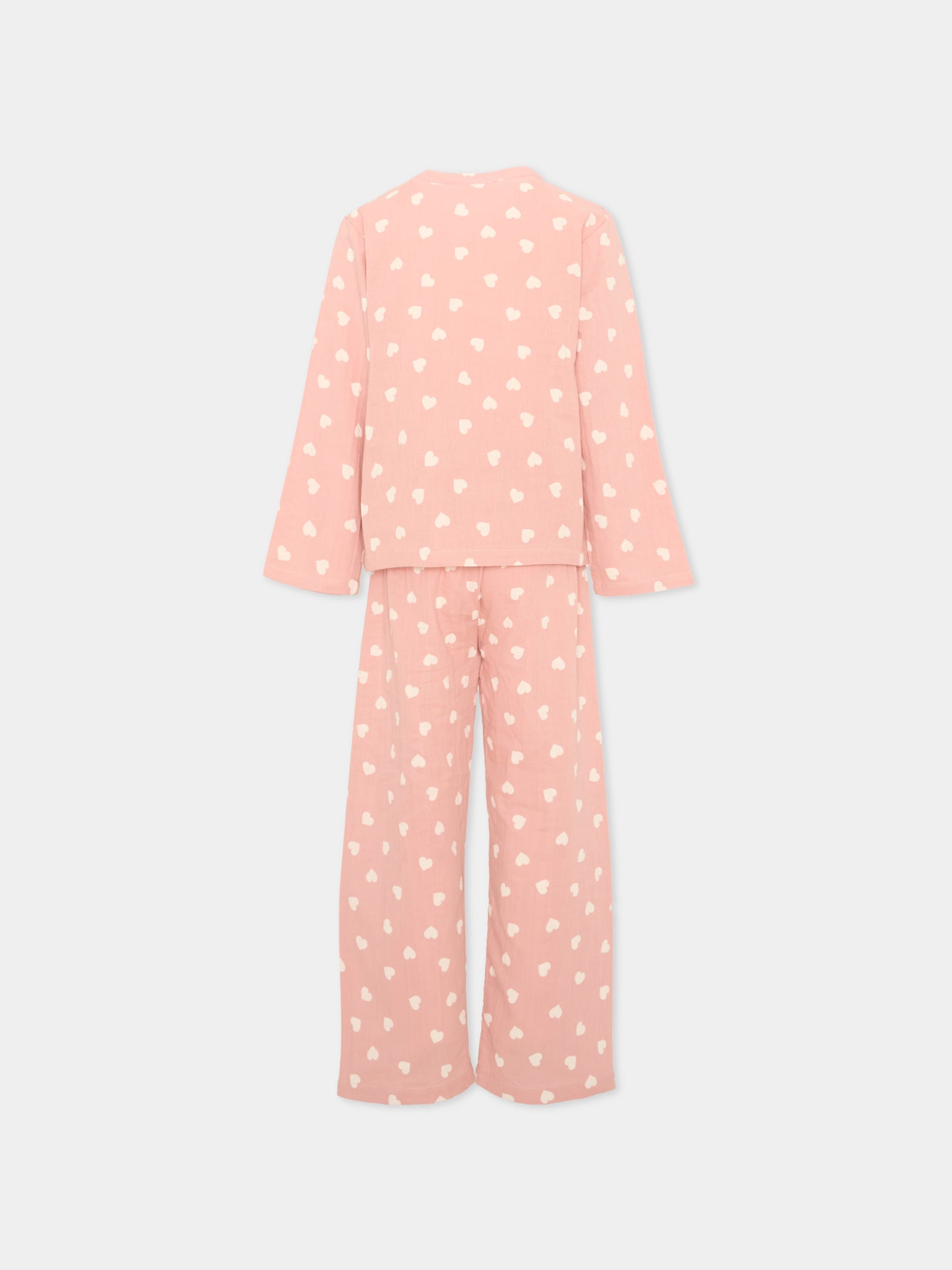 Pigiama rosa per bambina con cuori,Molo,2W26R501 5873