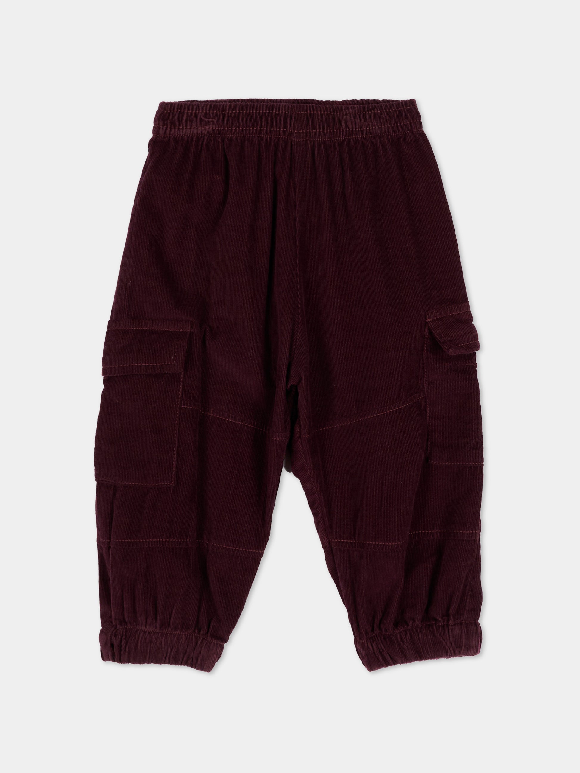 Pantaloni Cargo Bordeaux per neonata,Molo,4W26I102 2225