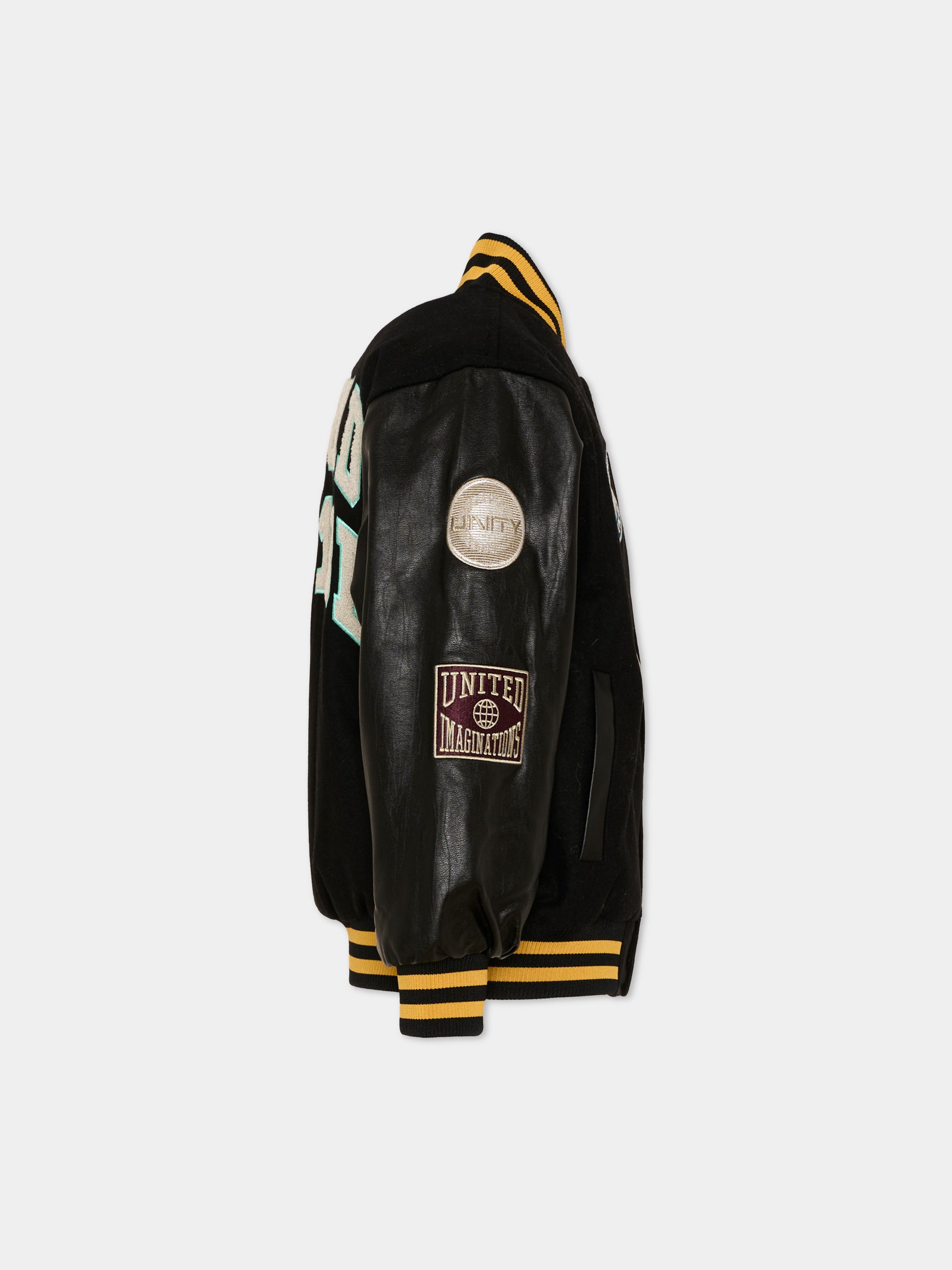 Bomber nero Hani per bambino,Molo,5W26M336 0099