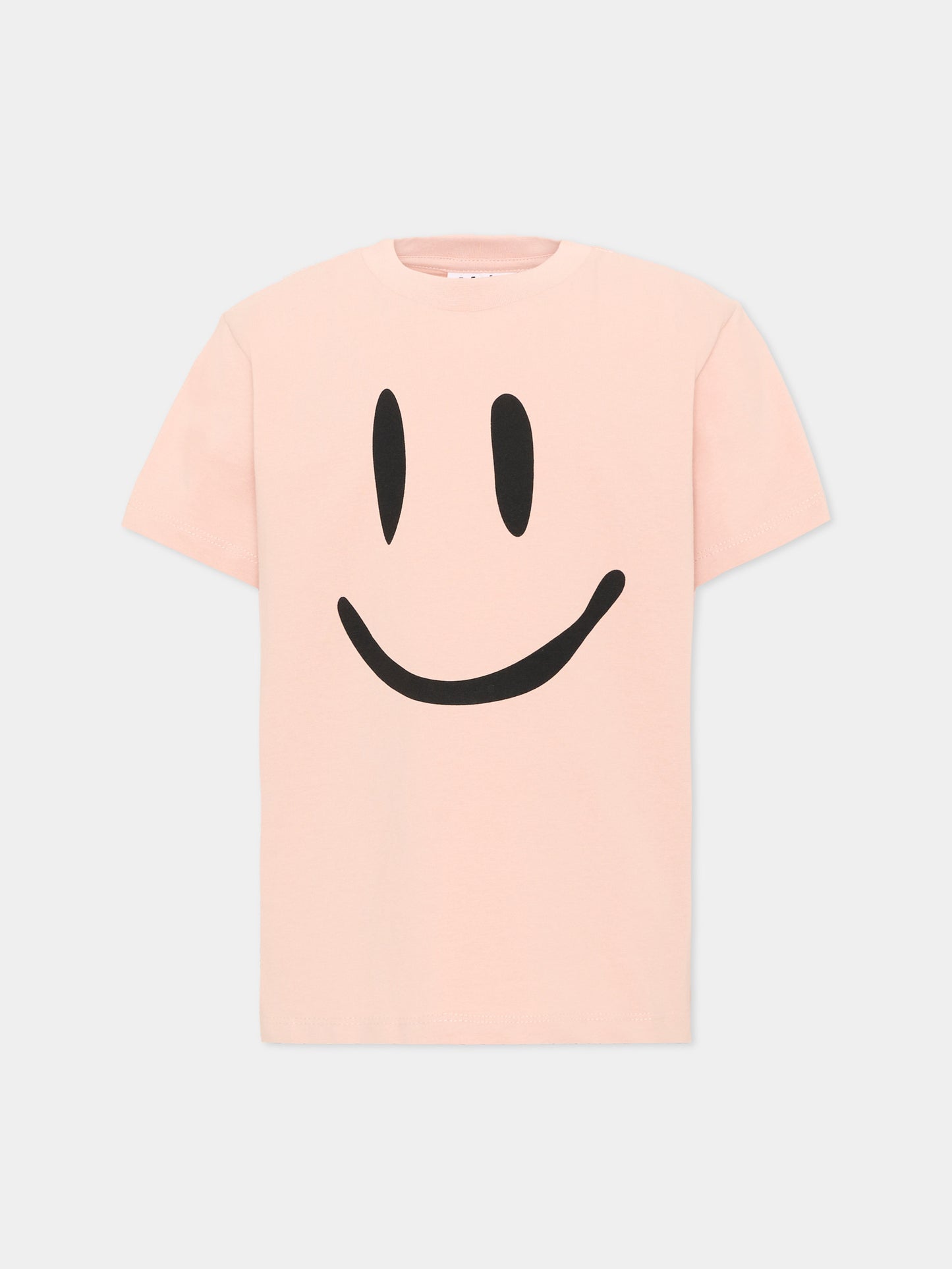 T-shirt rosa  Roxo rosa con smile  per bambina,Molo,6W26A201 8058