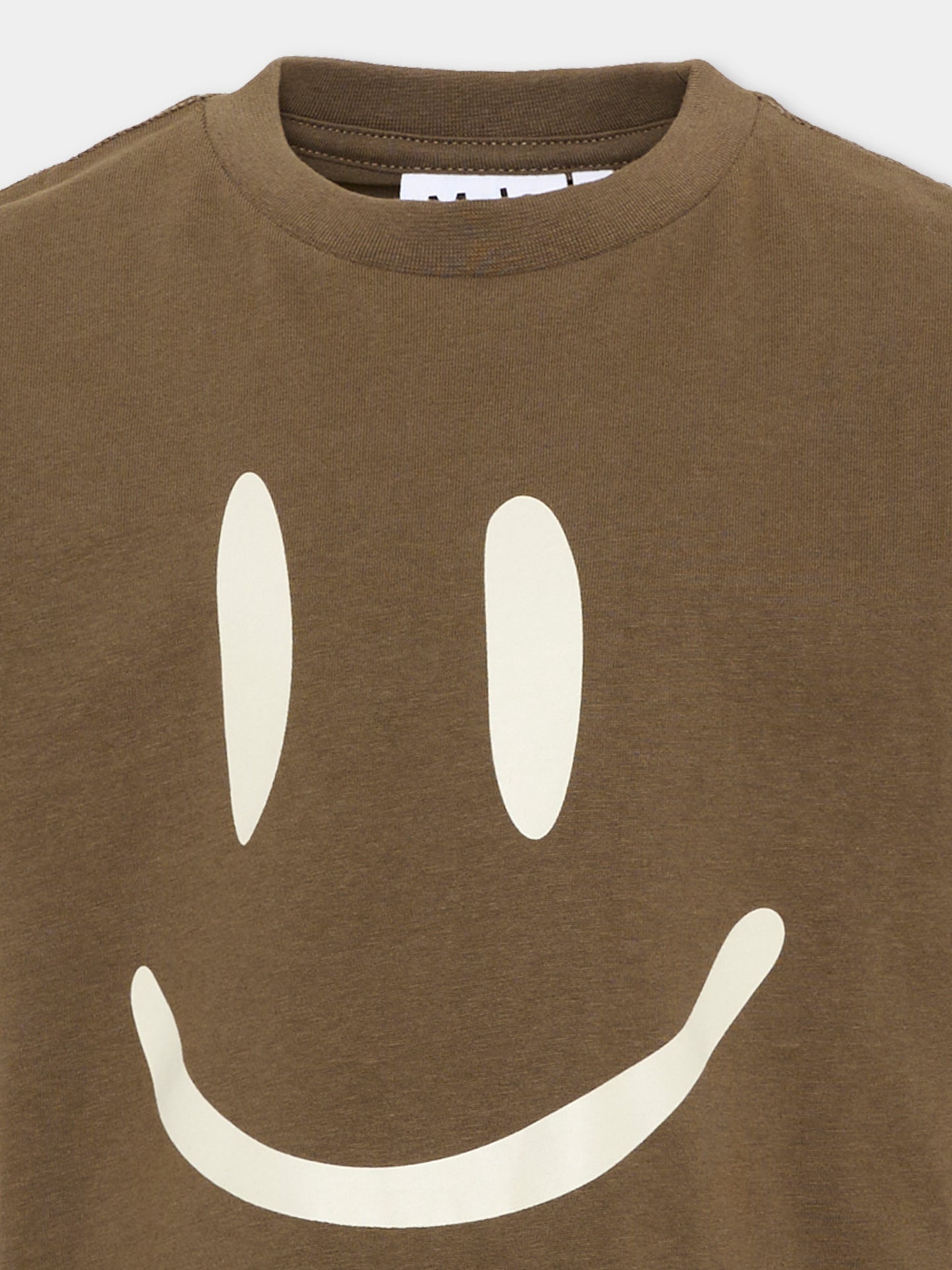 T-shirt marrone Roxo per bambini con smiley,Molo,6W26A201 8795