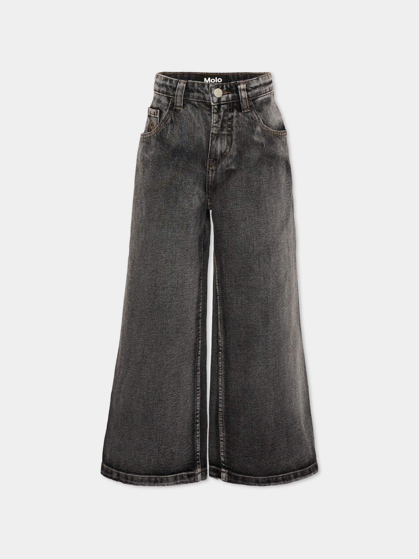 Jeans denim Askio per bambini con patch logo,Molo,6W26I105 5932