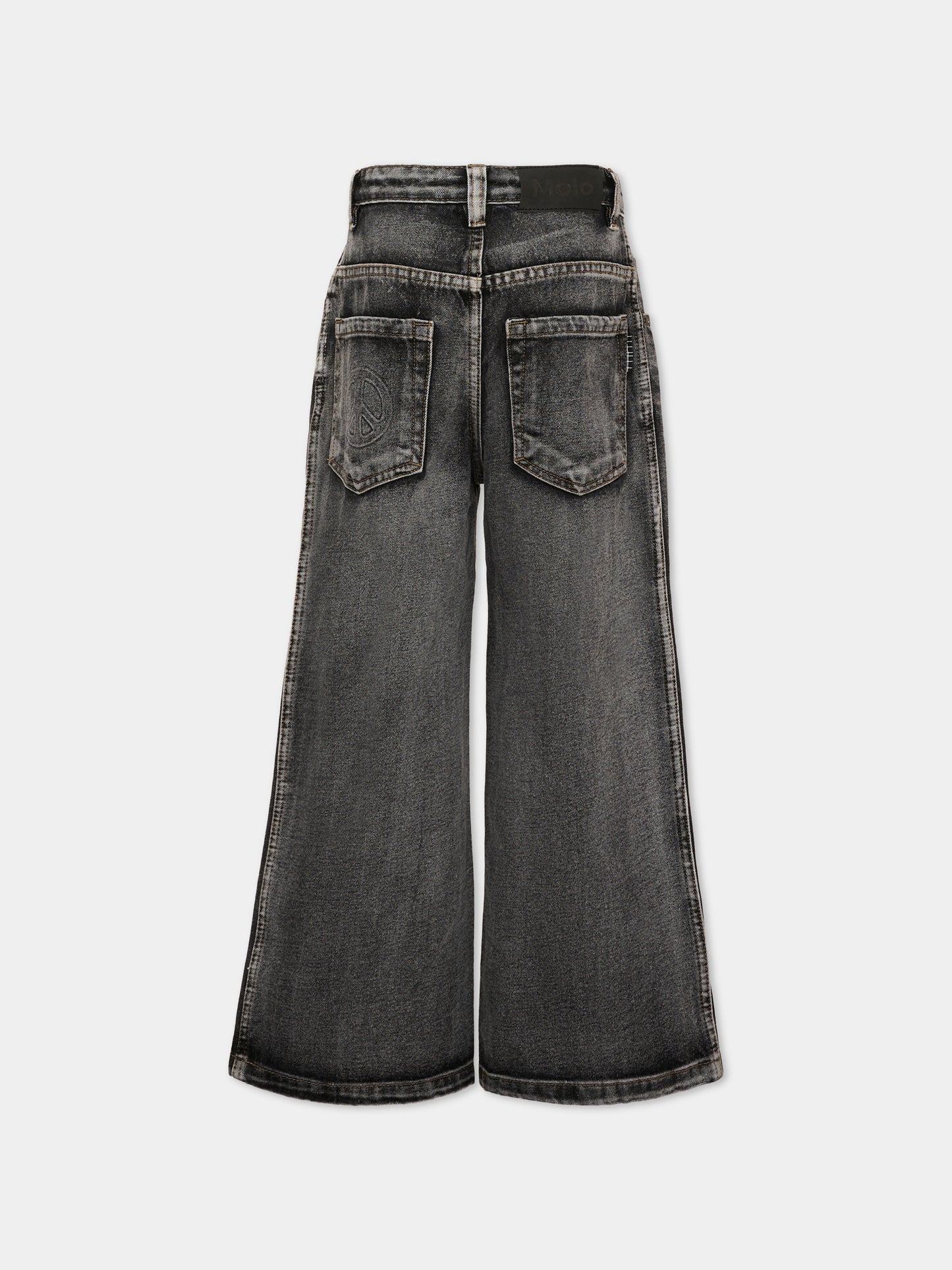 Jeans denim Askio per bambini con patch logo,Molo,6W26I105 5932