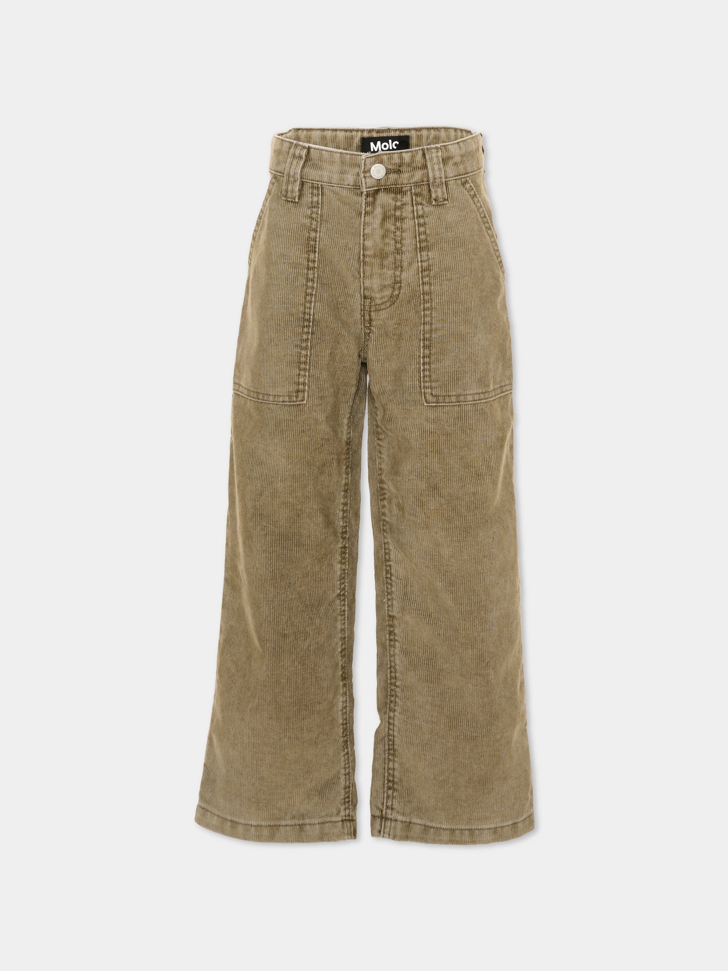 Jeans denim verde Alton per bambini,Molo,6W26I110 5929