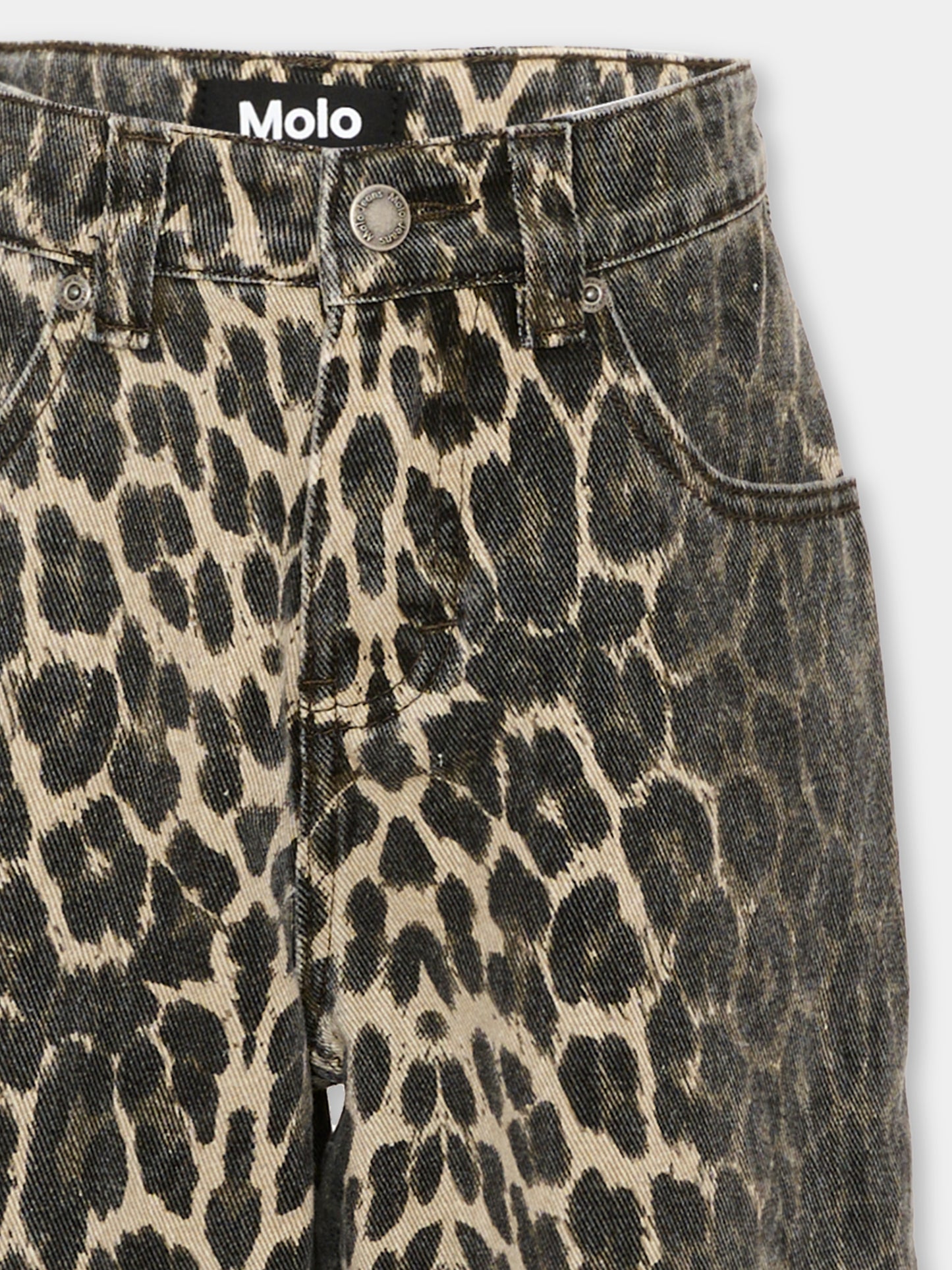 Jeans marroni Aska per bambina,Molo,6W26I120 9783