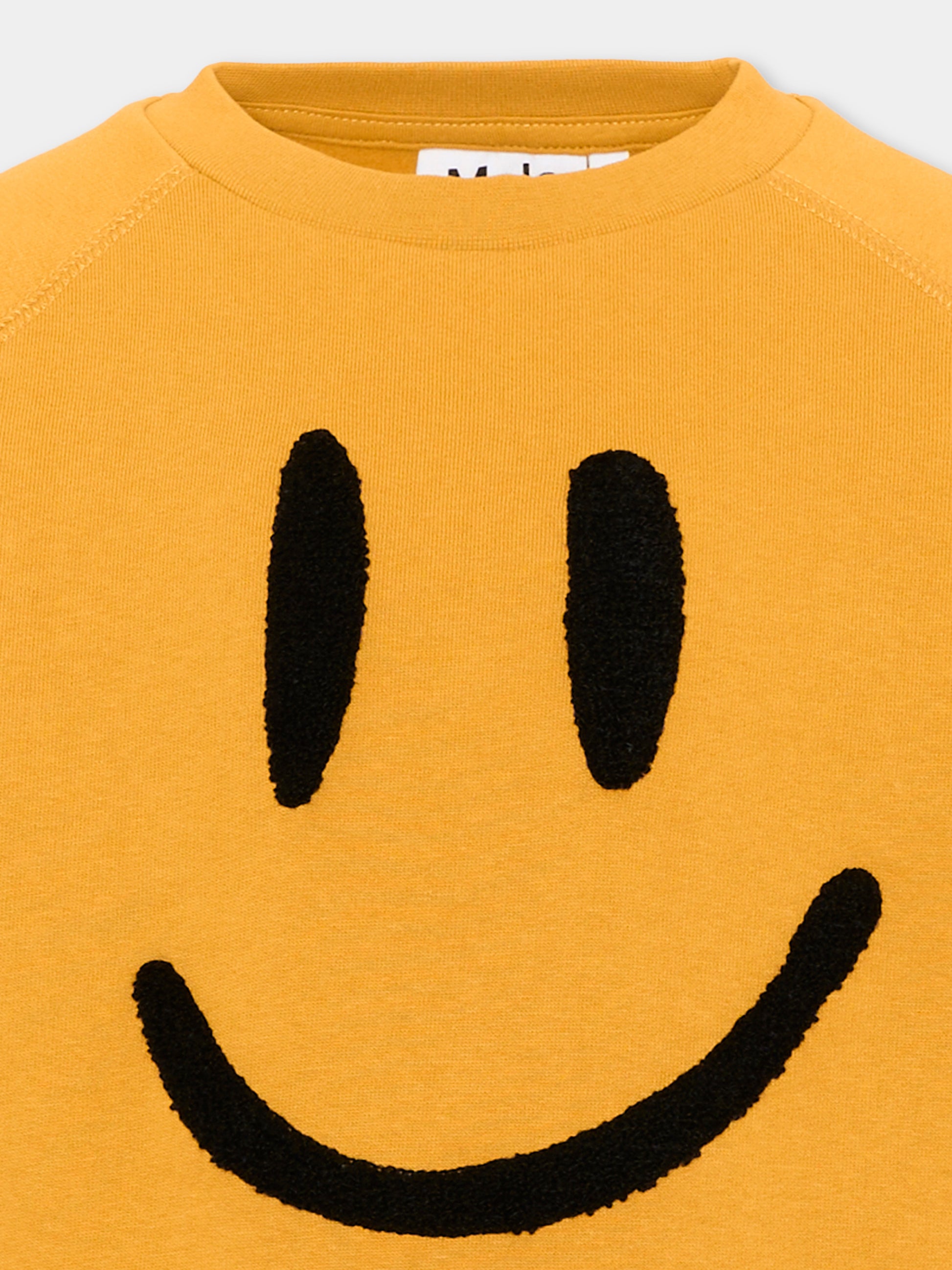 Felpa gialla Mike per bambini con smile,Molo,6W26J201 2700