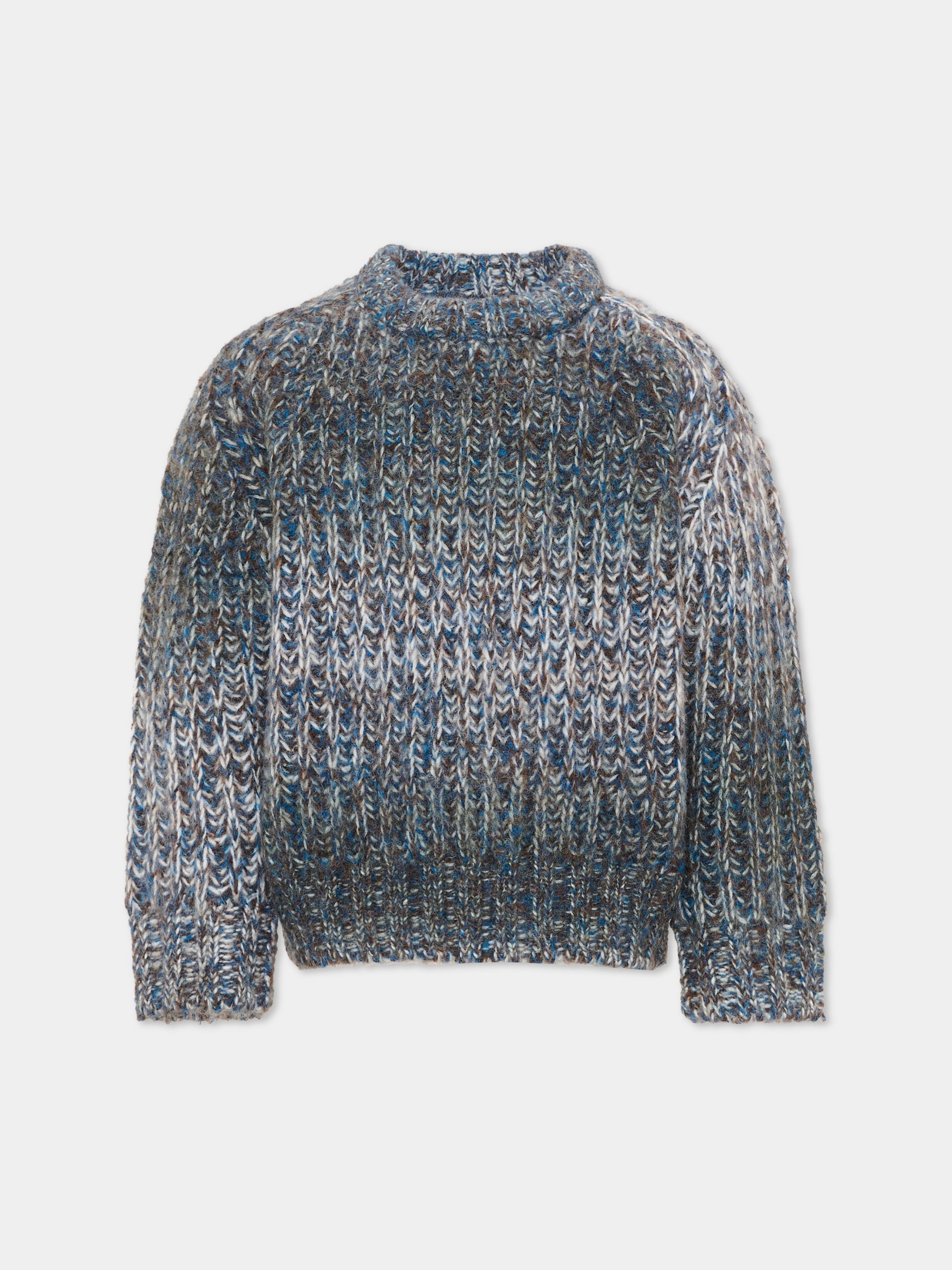 Maglione grigio Bosse mélange per bambini,Molo,6W26K208 6250
