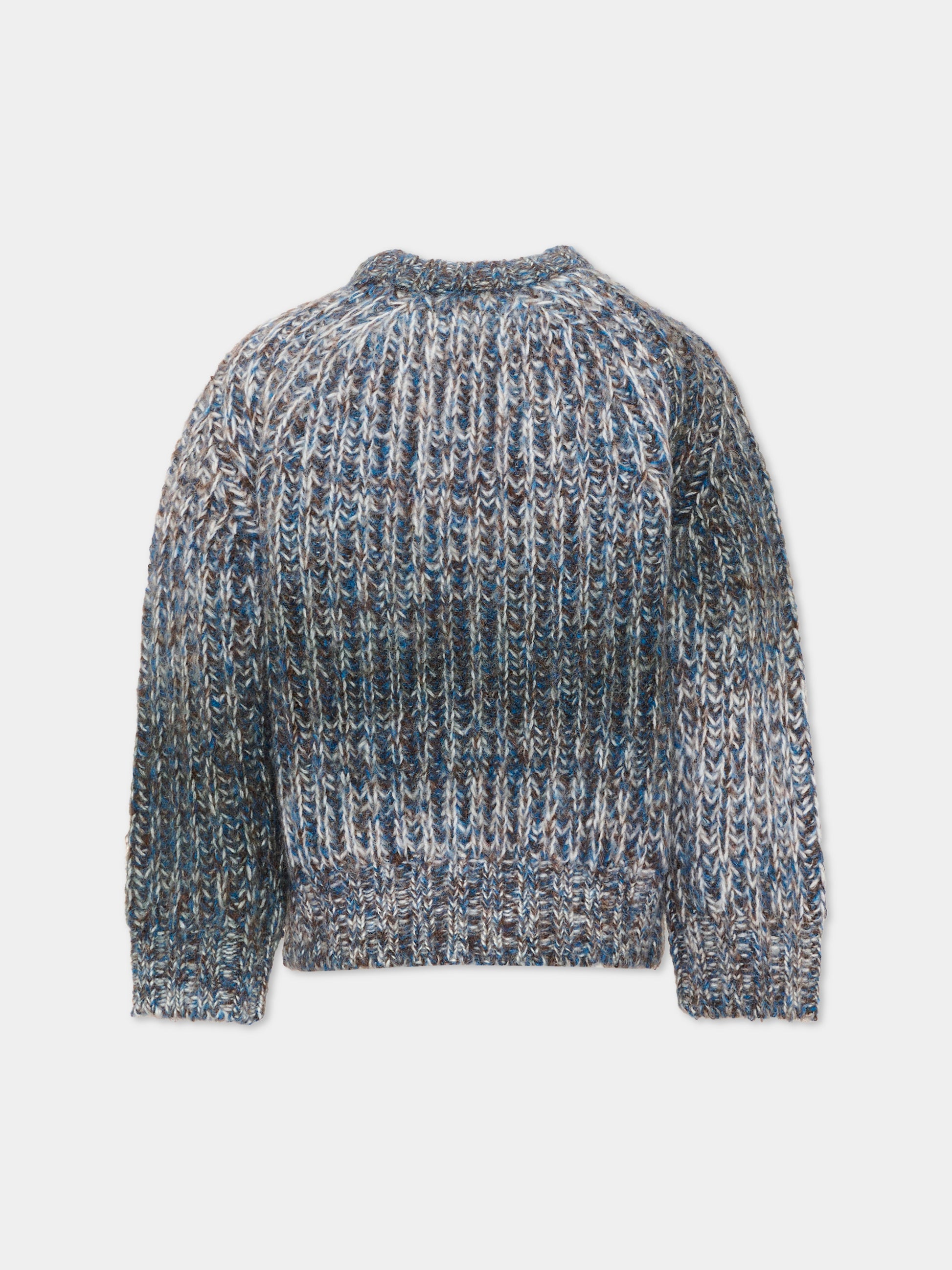 Maglione grigio Bosse mélange per bambini,Molo,6W26K208 6250