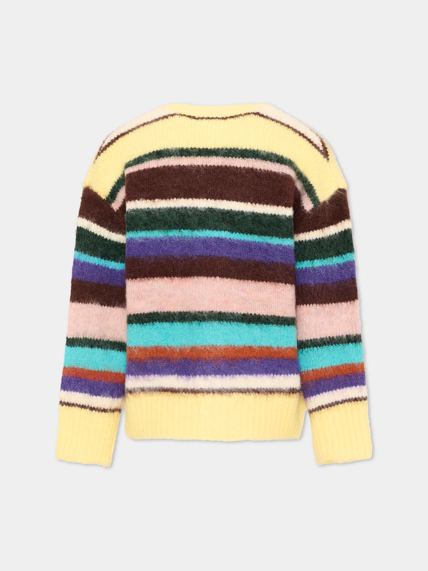 Cardigan multicolor Brutus per bambina a righe,Molo,6W26K301 5755