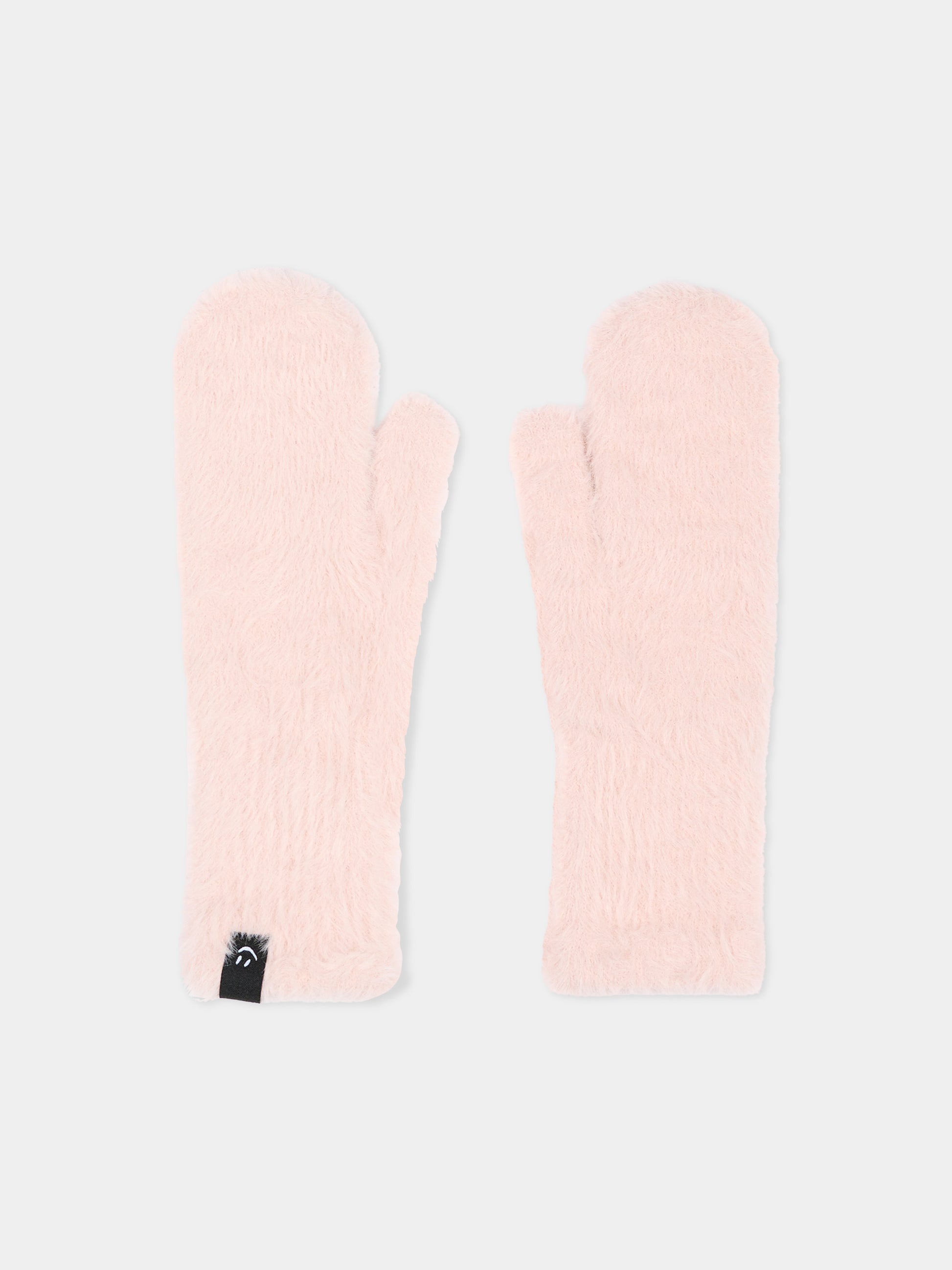 Guanti rosa klaudine per bambina,Molo,7W26S107 8058