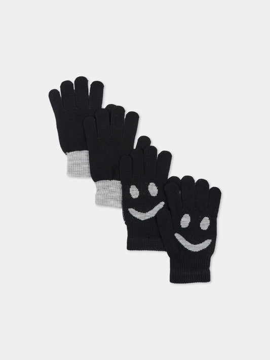 Guanti neri Kello per bambini con smile,Molo,7W26S202 0099