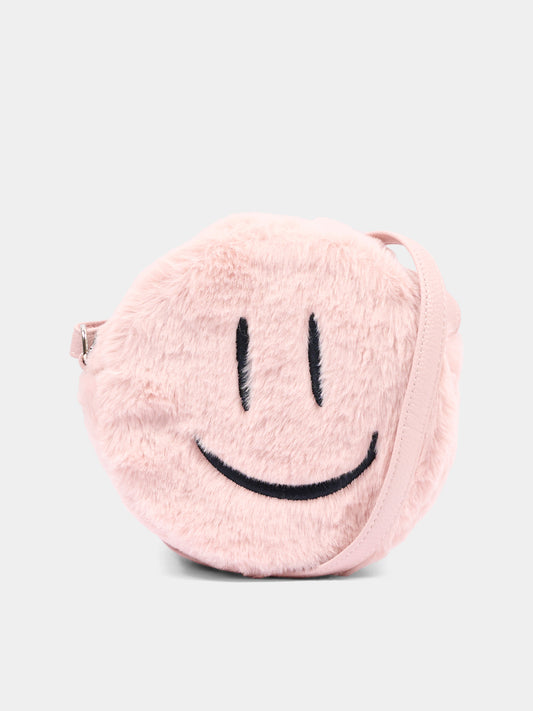Borsa rosa Fluffy per bambina con smile,Molo,7W26V108 8058