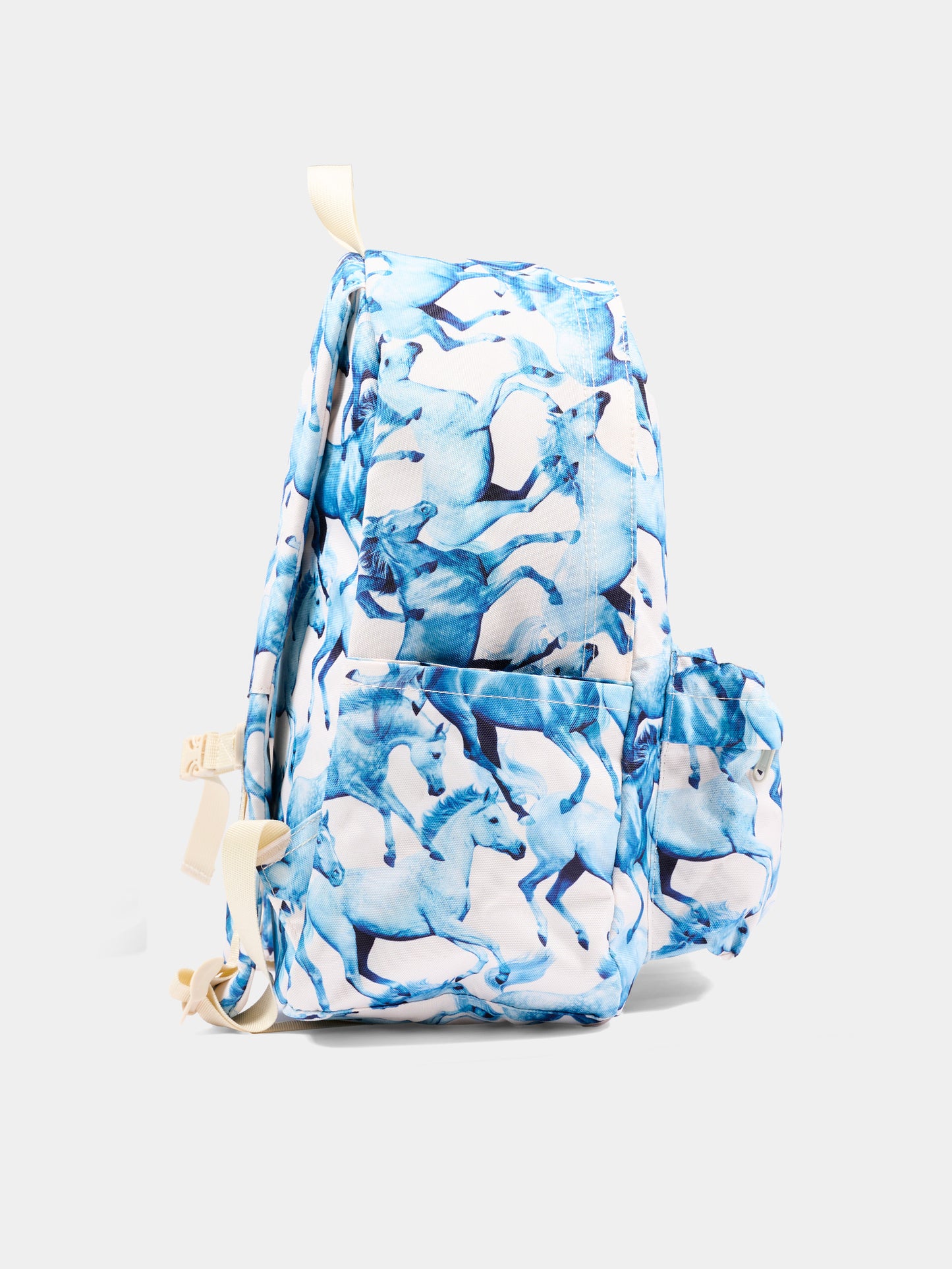 Zaino avorio con cavalli per bambina,Molo,7W26V203 5740