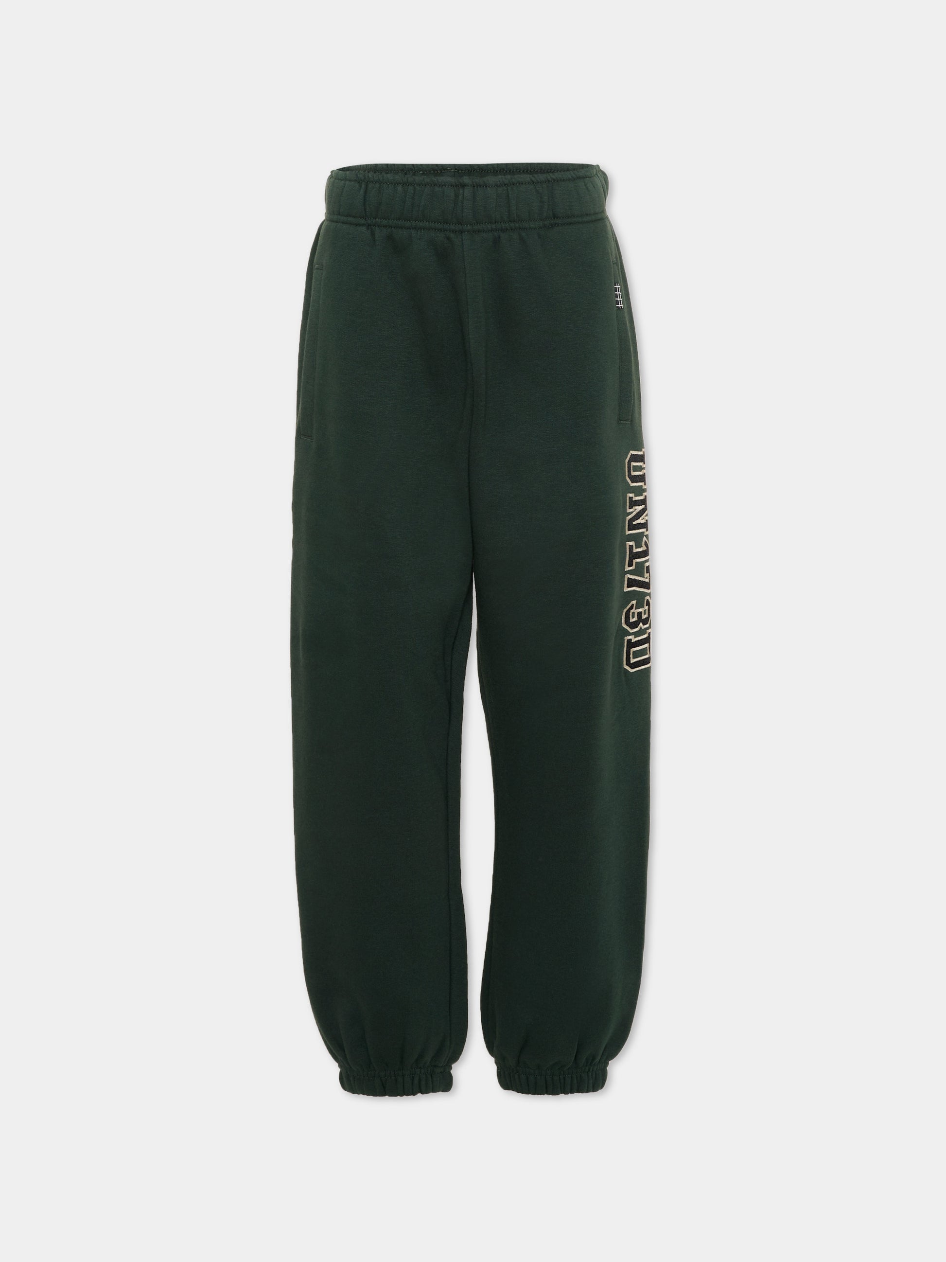 Pantalone sportivo verde  Pantalone tuta verde  per bambino con logo,Molo,1W26I201 5721