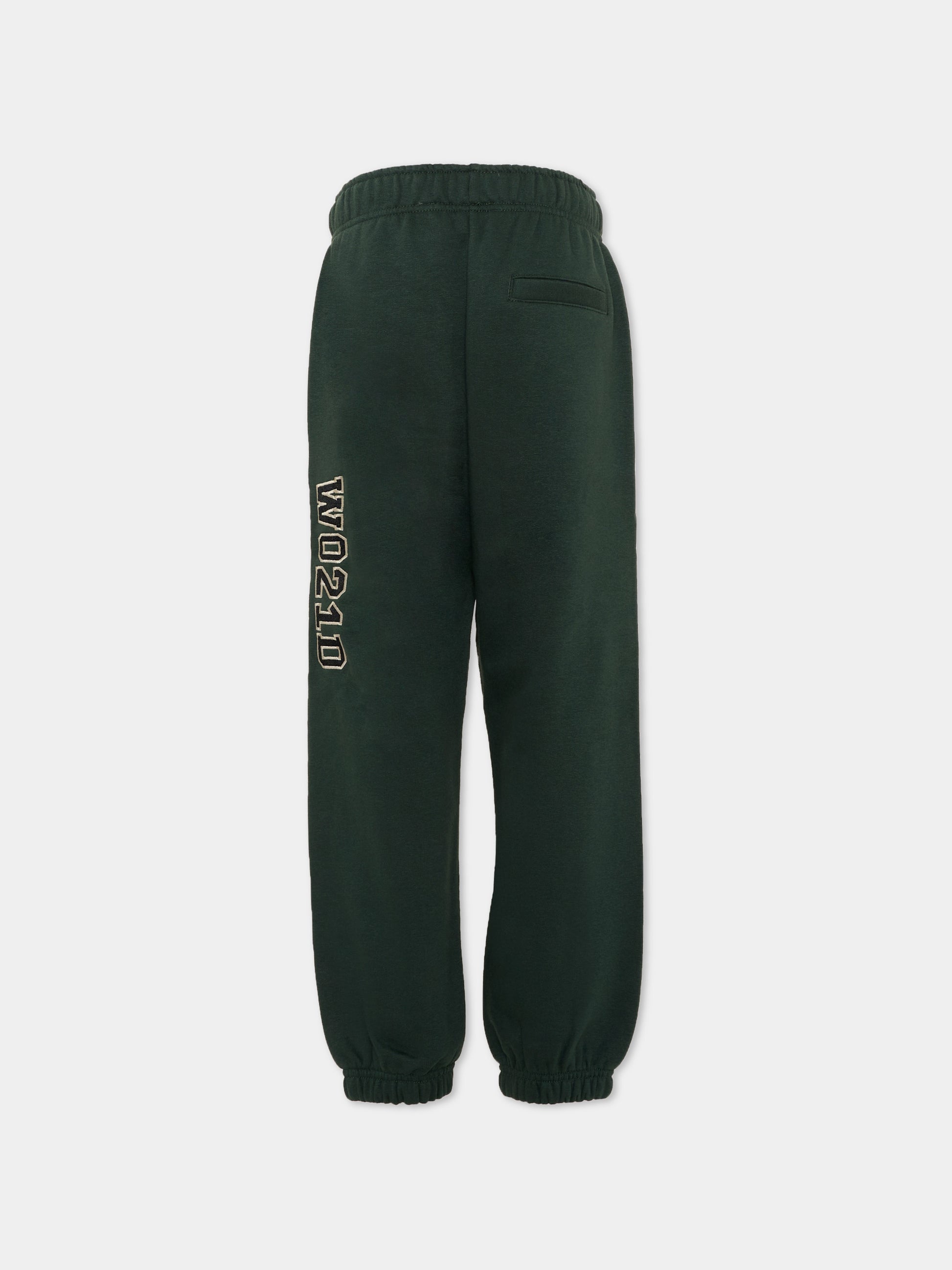 Pantalone sportivo verde  Pantalone tuta verde  per bambino con logo,Molo,1W26I201 5721