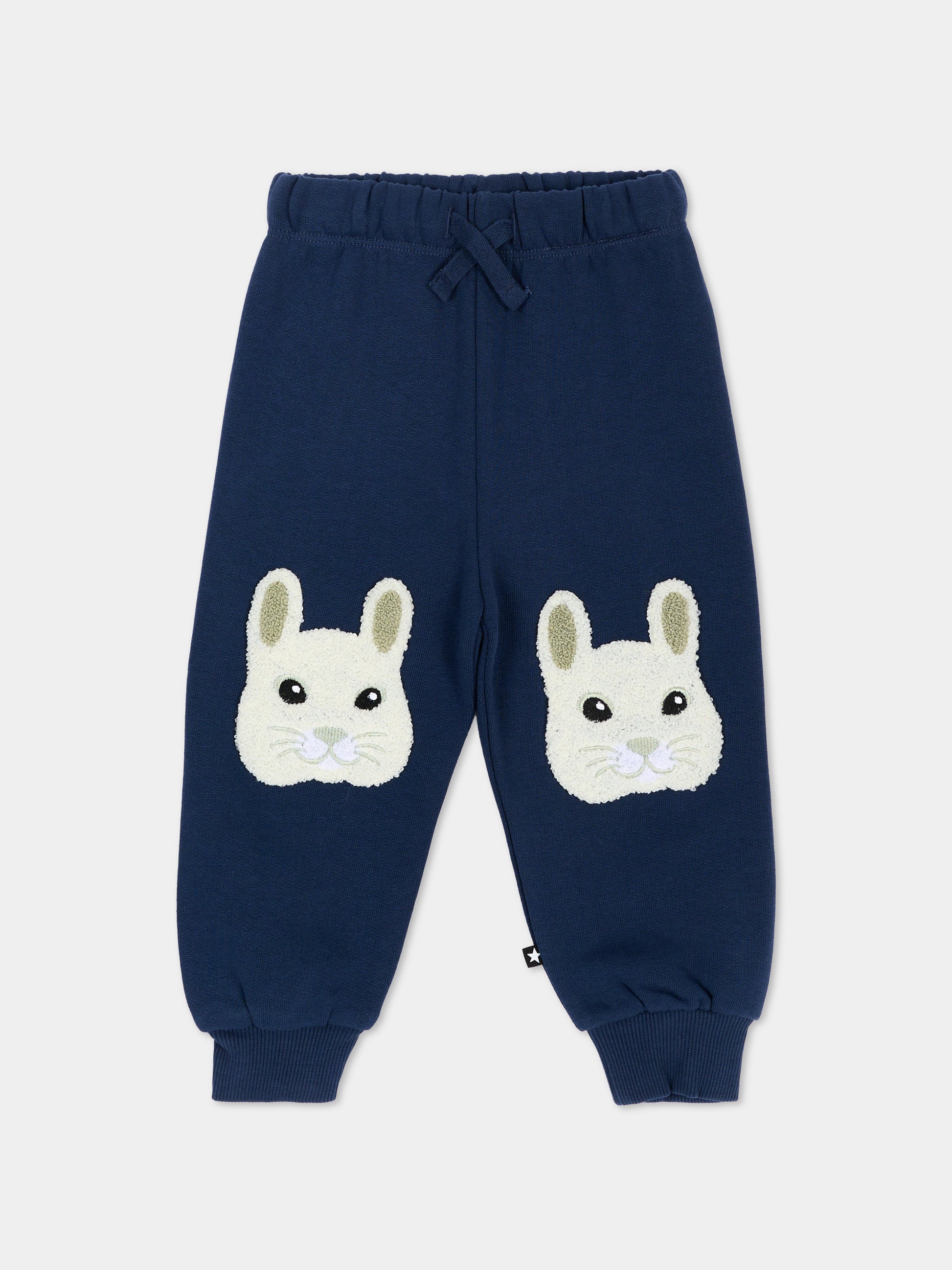 Pantaloni sportivi blu Simeon per neonati con conigli,Molo,6W26I208 2482