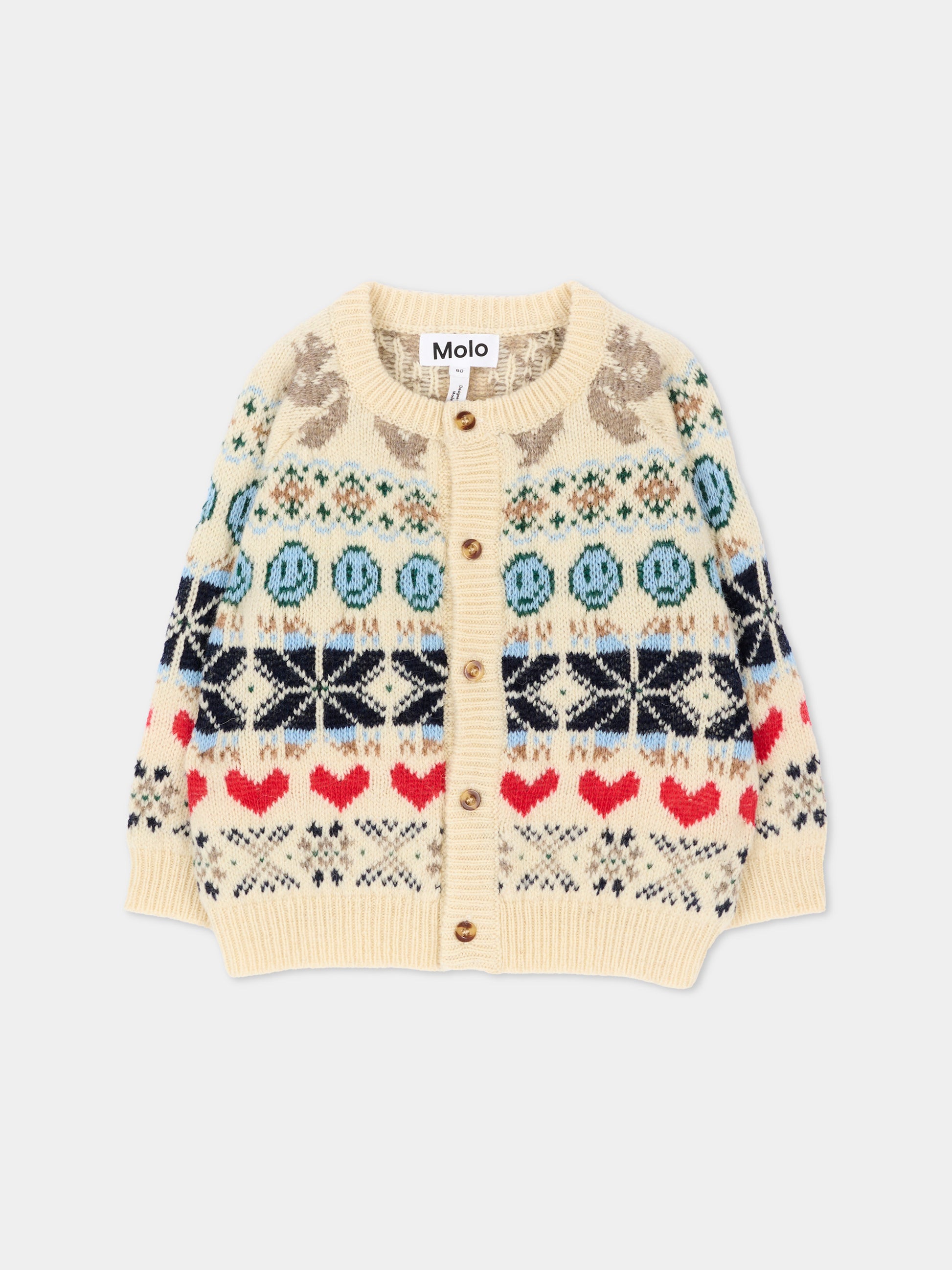Cardigan avorio Bobi per neonati,Molo,6W26K311 9788