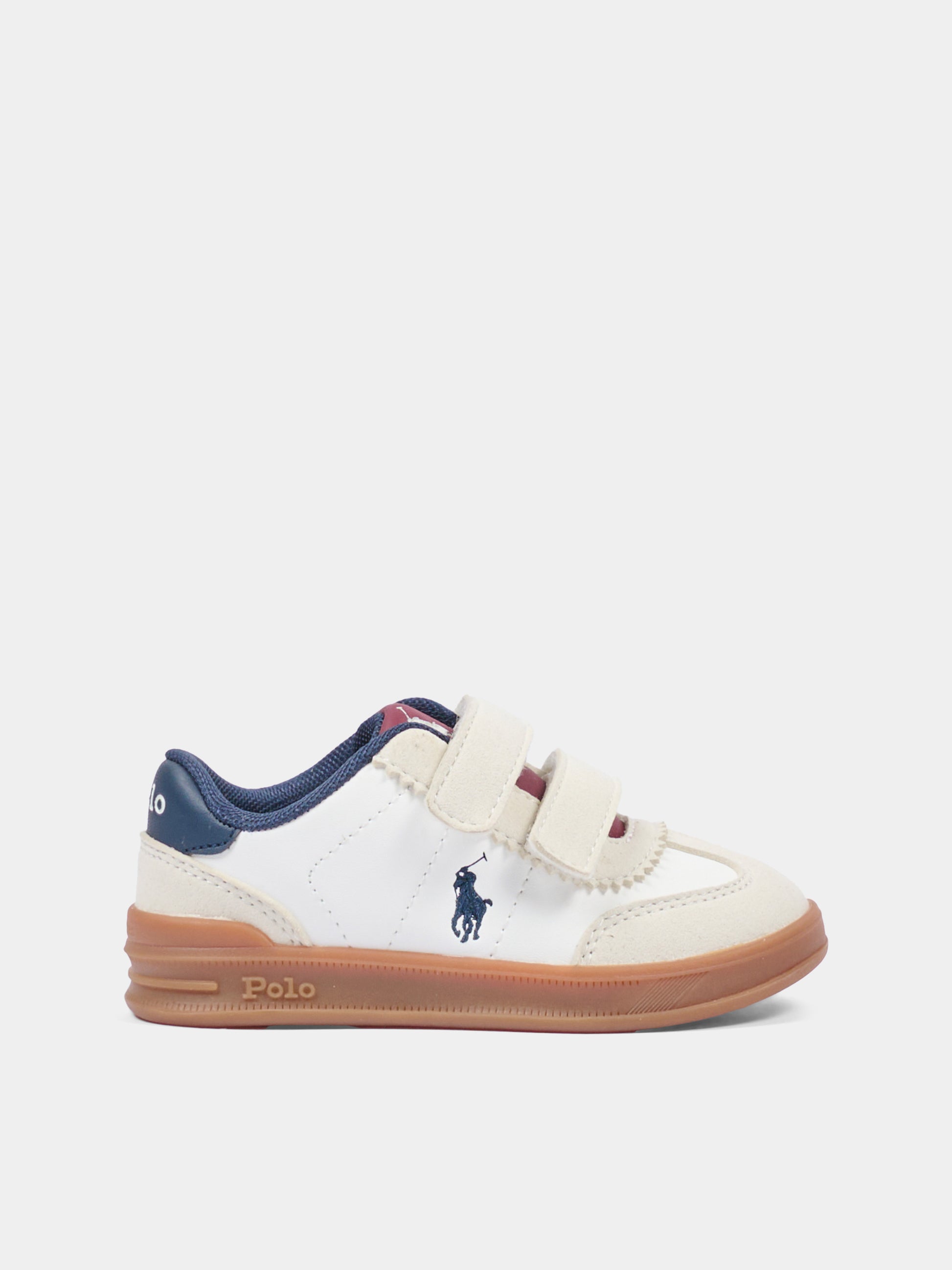 Sneakers bianche per bambino con Polo Pony,Ralph Lauren Kids,RL04949104