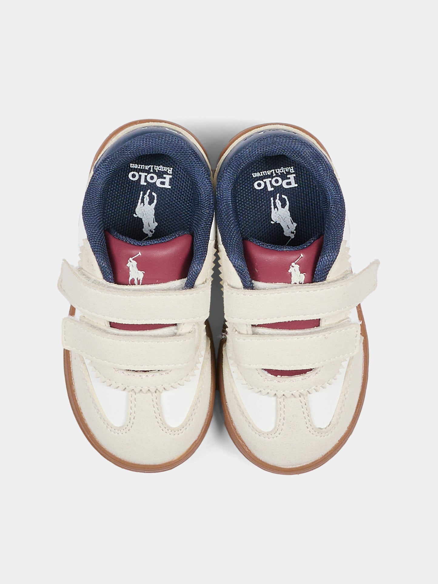 Sneakers bianche per bambino con Polo Pony,Ralph Lauren Kids,RL04949104
