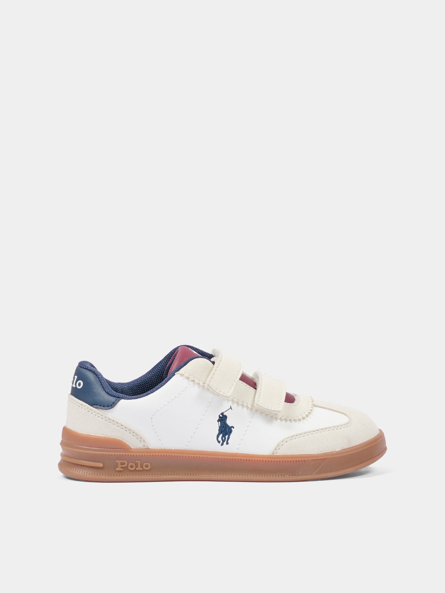 Sneakers bianche per bambino con Polo Pony,Ralph Lauren Kids,RL04997104