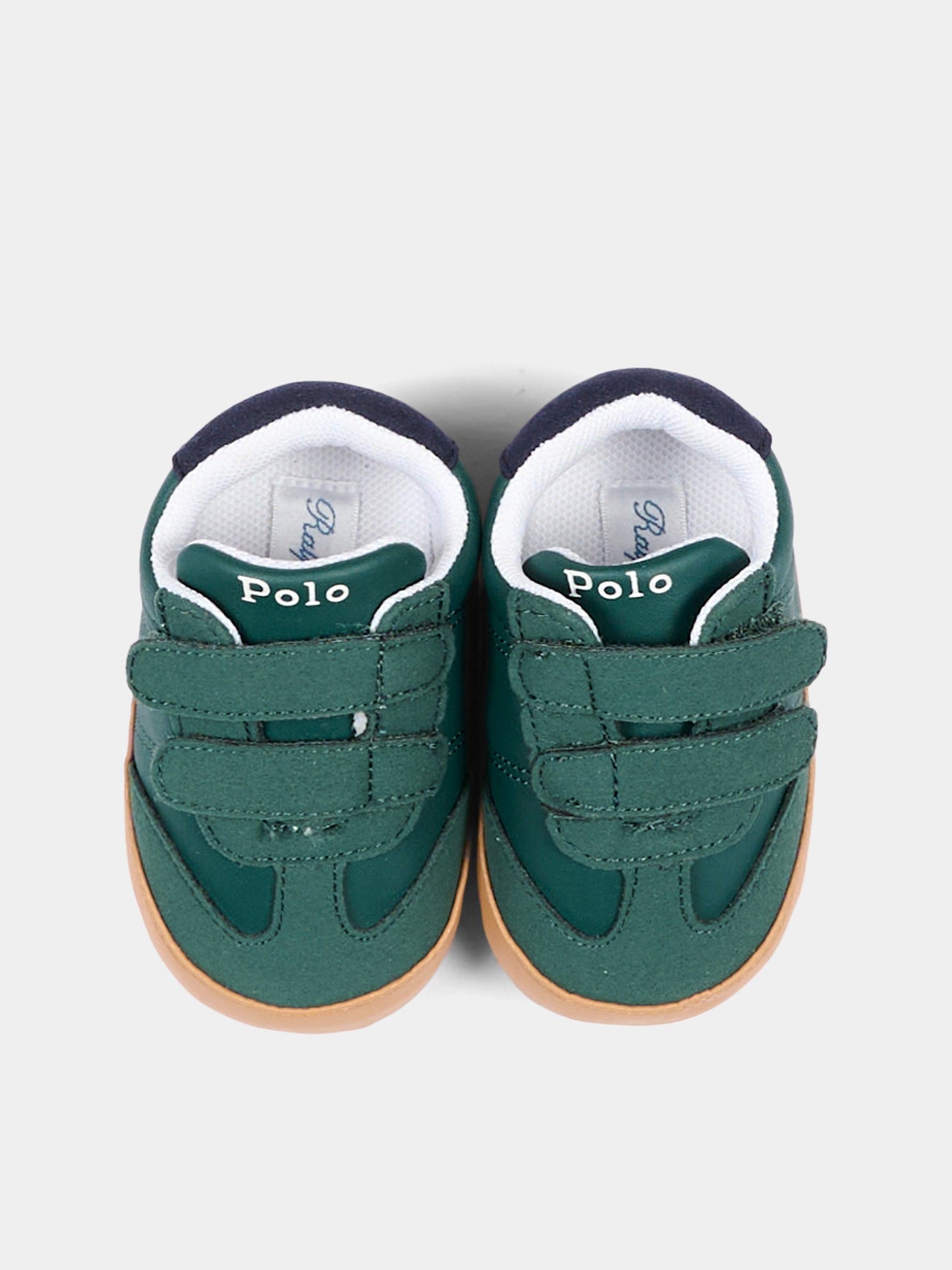 Sneakers verdi per neonato con Polo Pony,Ralph Lauren Kids,RL05012301
