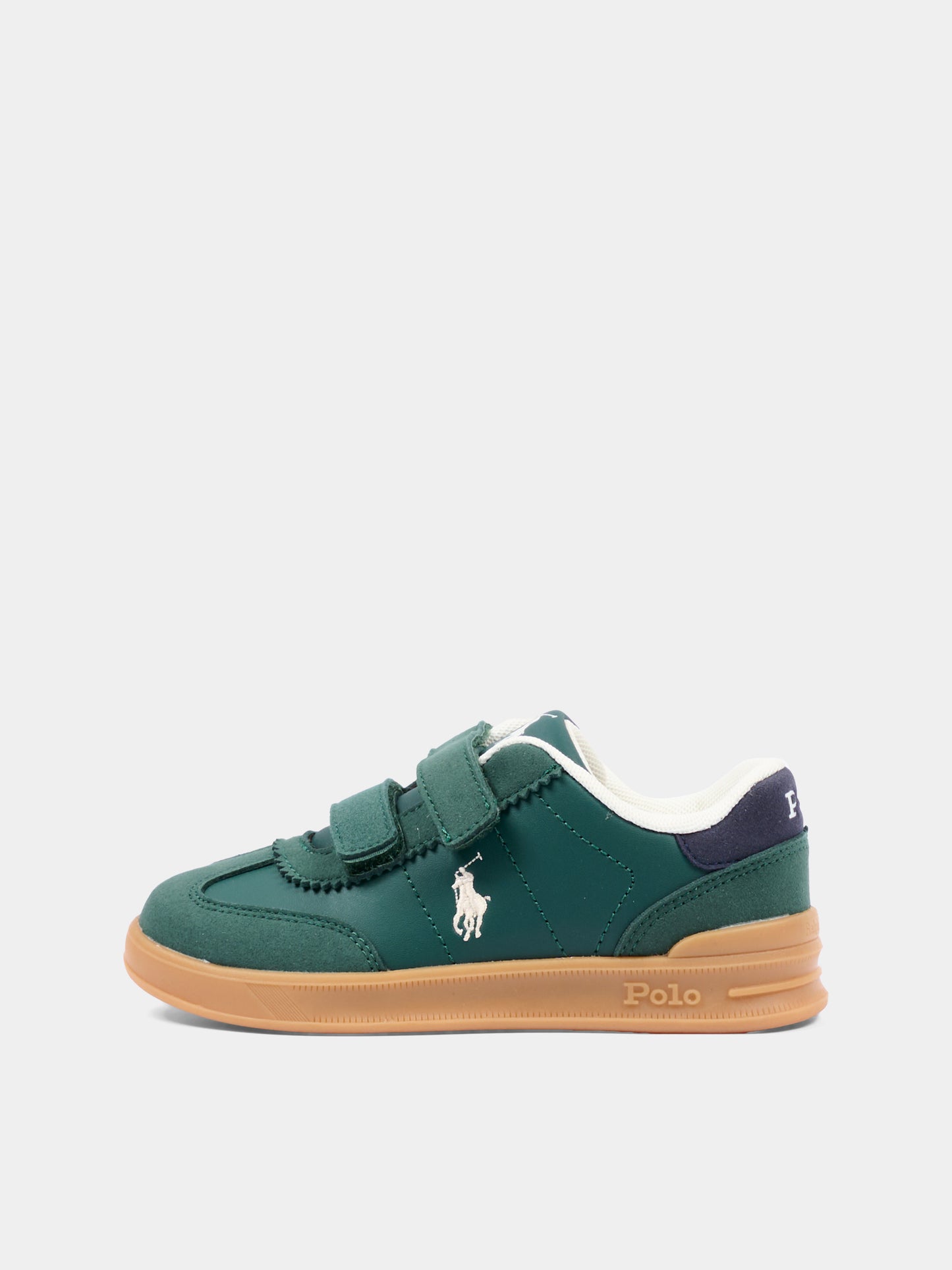 Sneakers verdi per bambino con Polo Pony,Ralph Lauren Kids,RL05862301