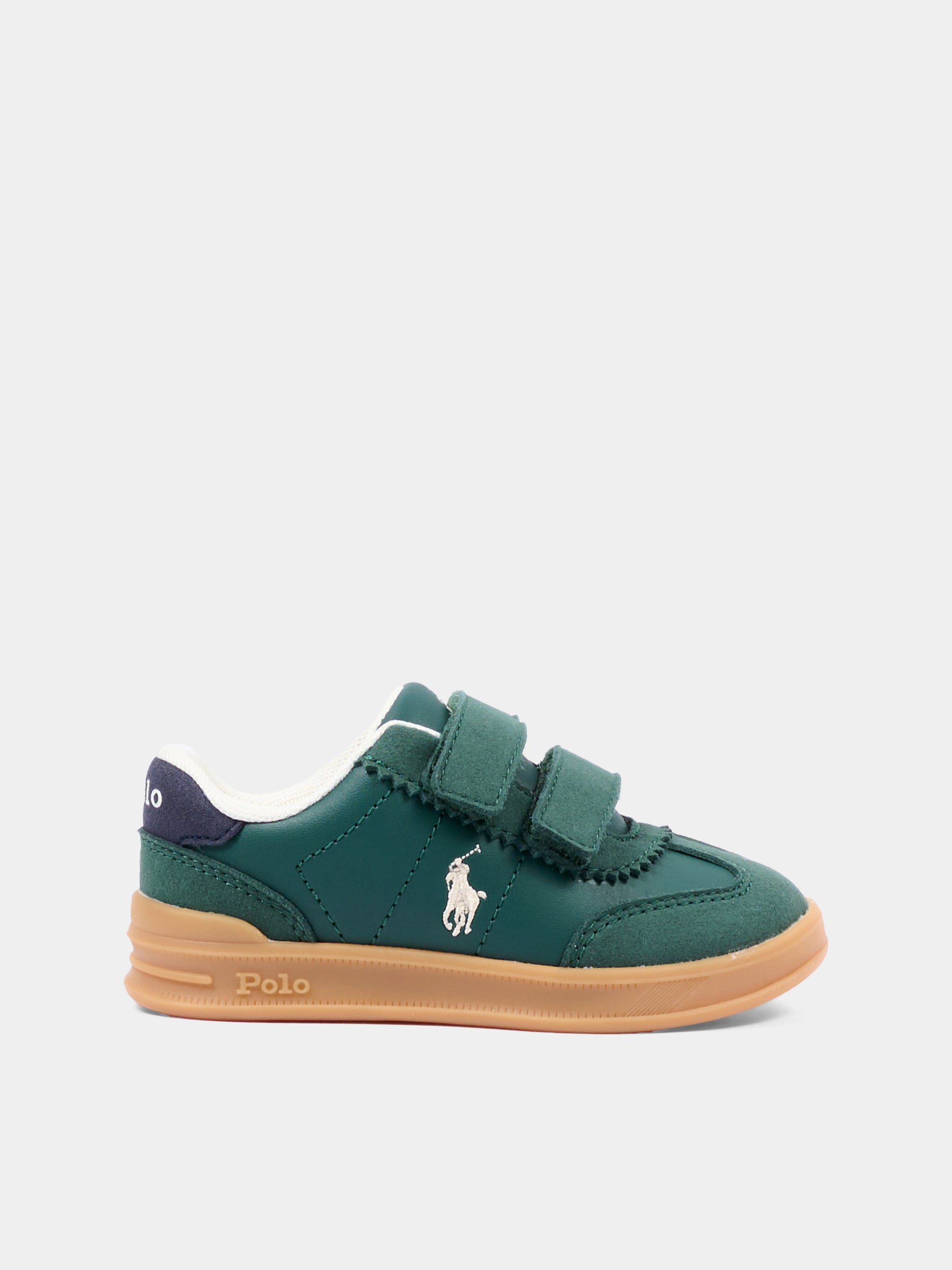 Sneakers verdi per bambino con Polo Pony,Ralph Lauren Kids,RL05865301
