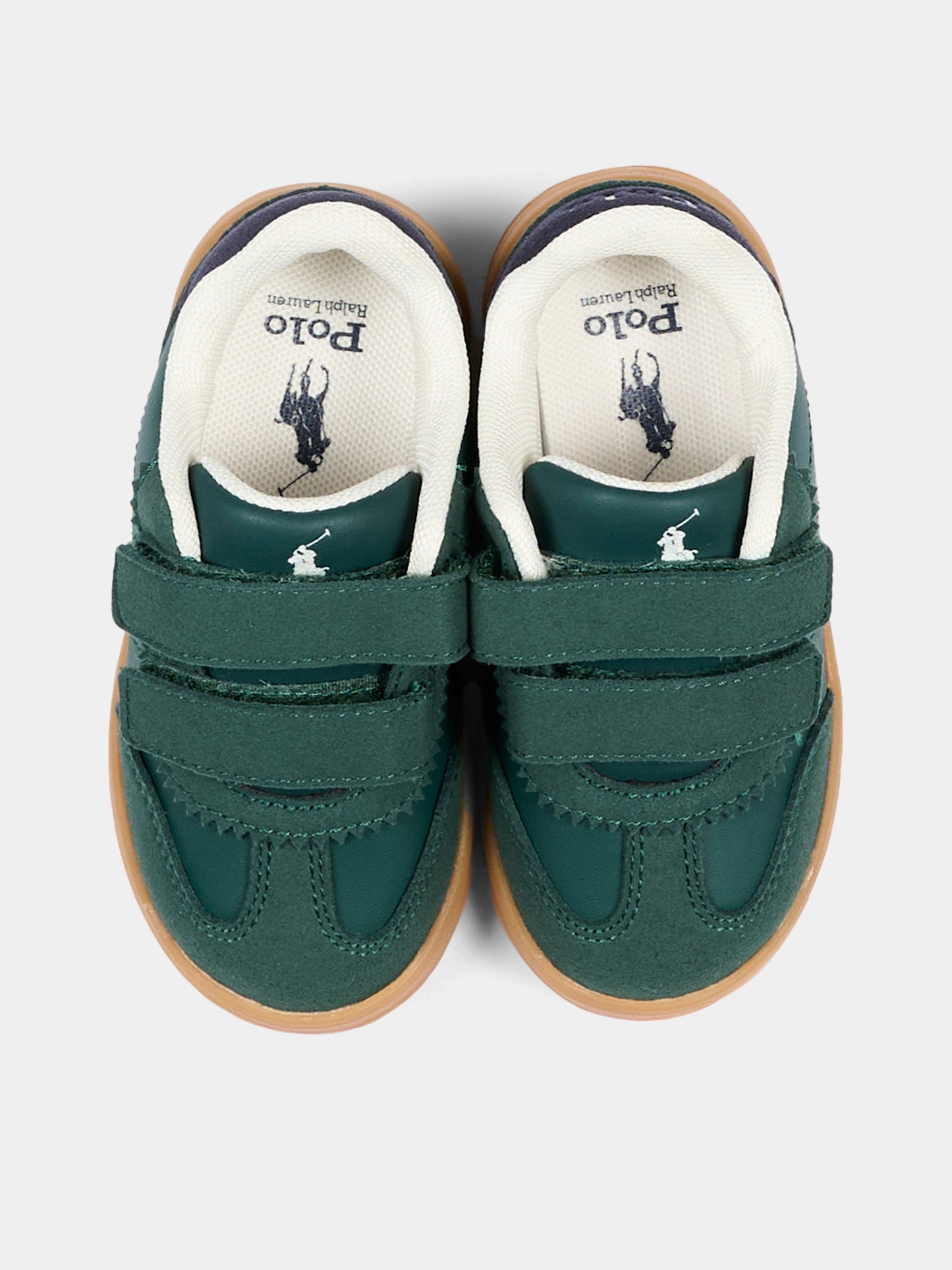 Sneakers verdi per bambino con Polo Pony,Ralph Lauren Kids,RL05865301