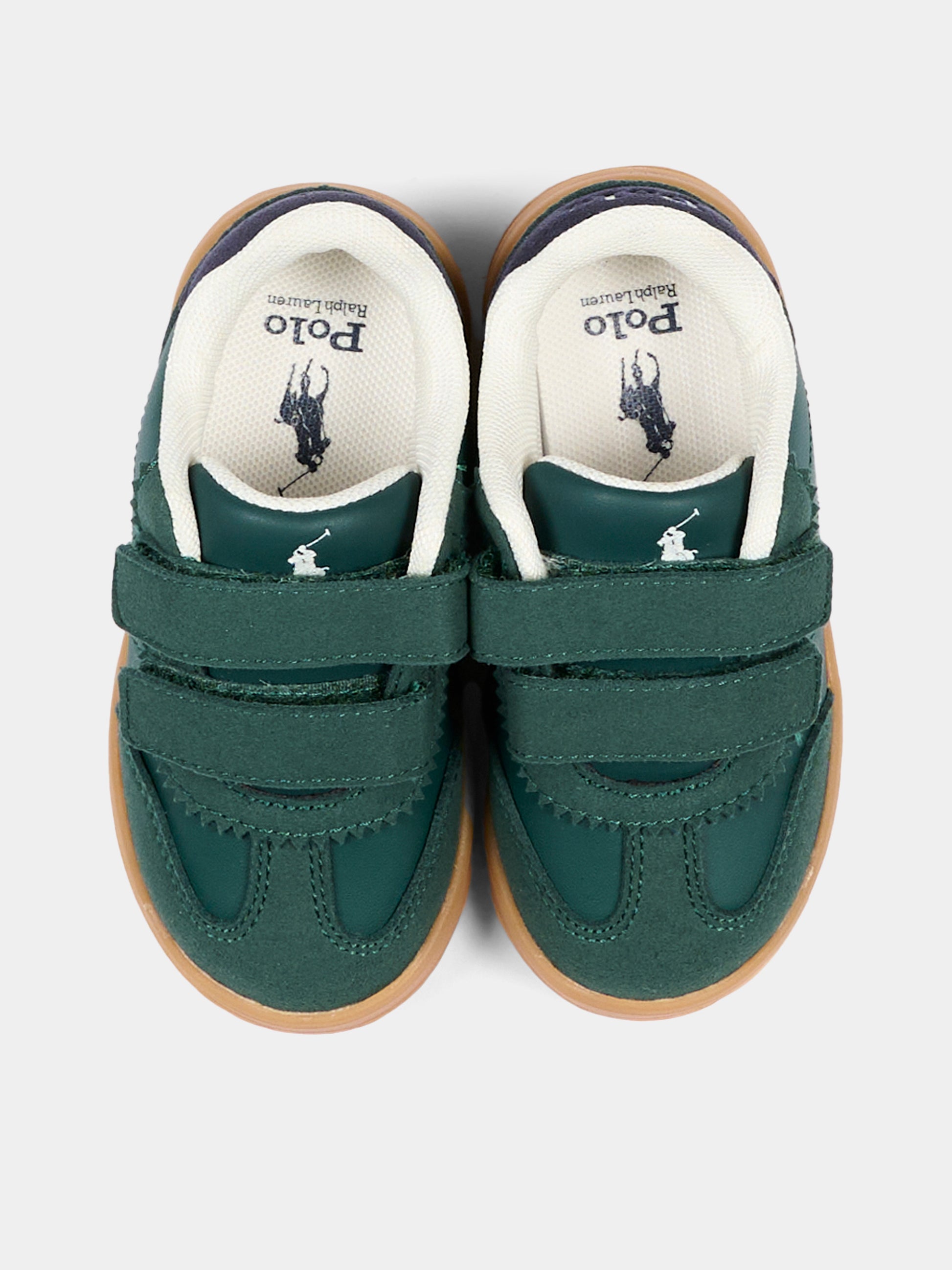 Sneakers verdi per bambino con Polo Pony,Ralph Lauren Kids,RL05865301
