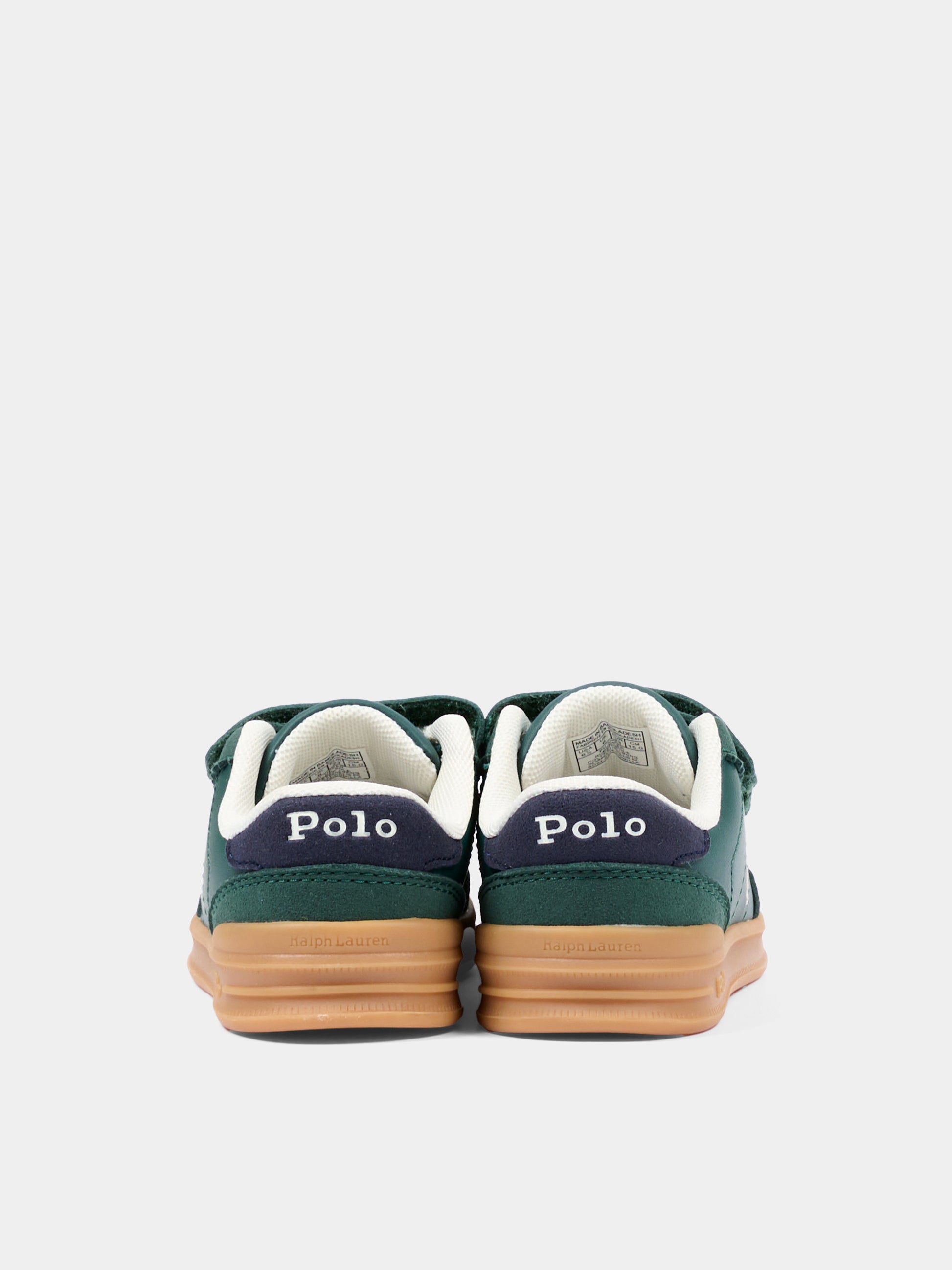 Sneakers verdi per bambino con Polo Pony,Ralph Lauren Kids,RL05865301