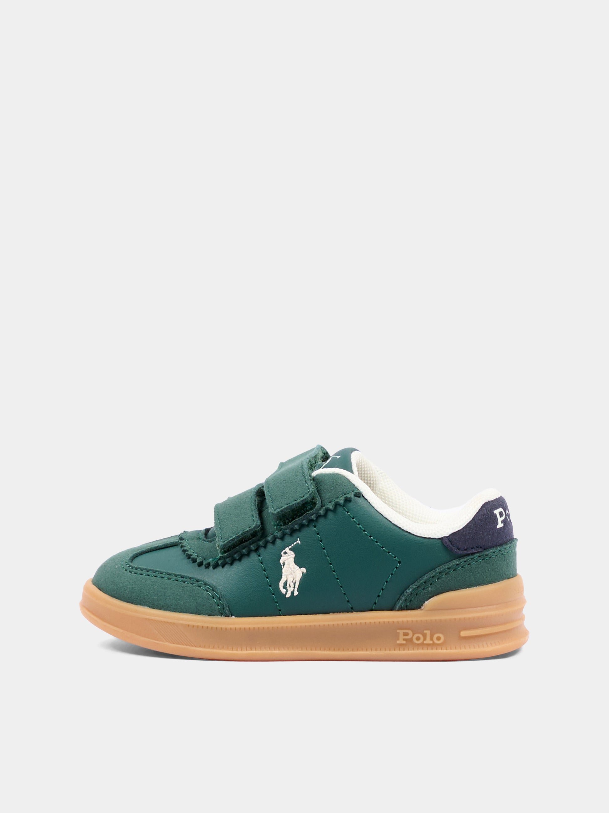Sneakers verdi per bambino con Polo Pony,Ralph Lauren Kids,RL05865301