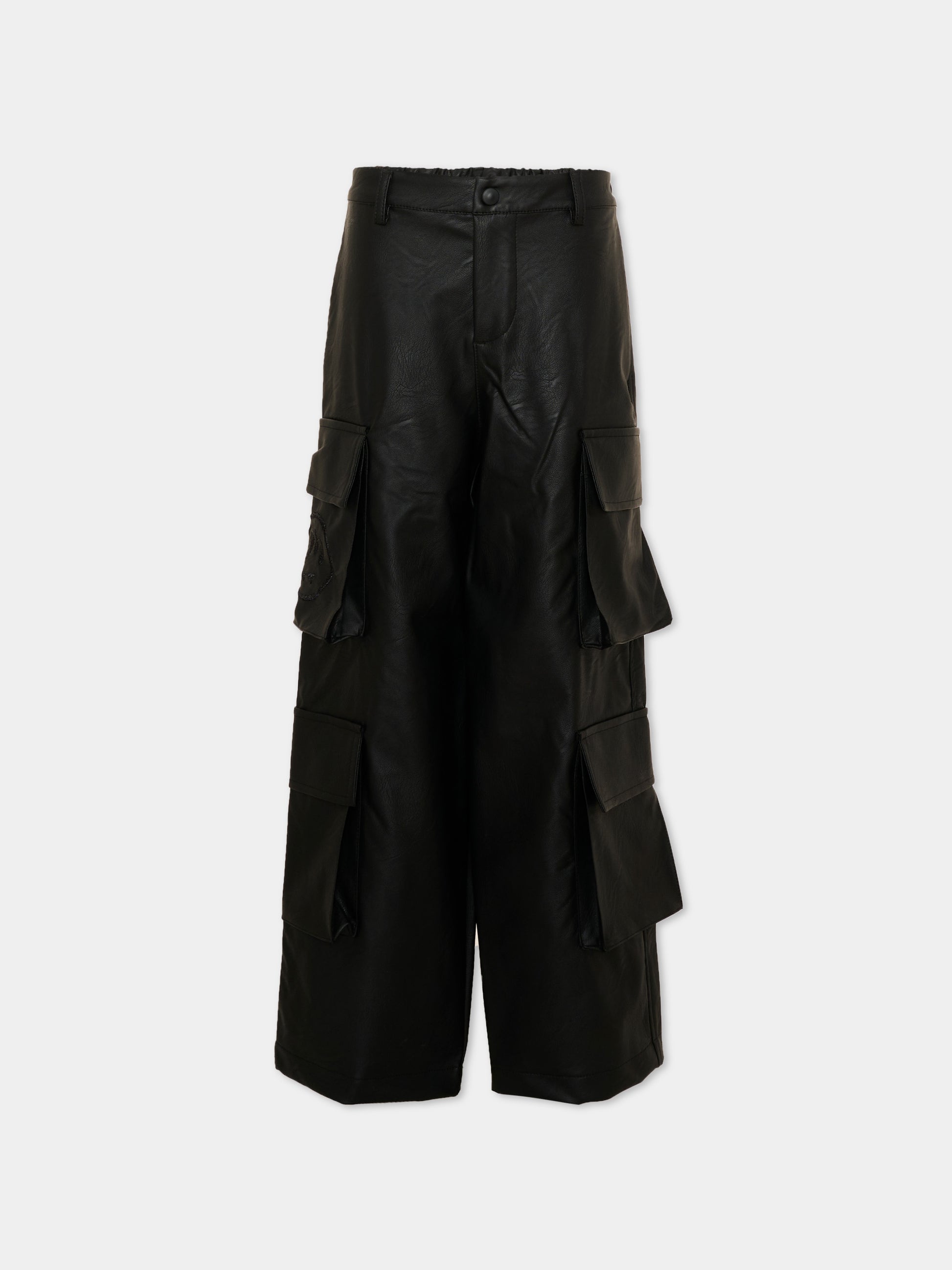 Pantalone nero per bambina cargo,Barrow,F6BKJGPA147 110