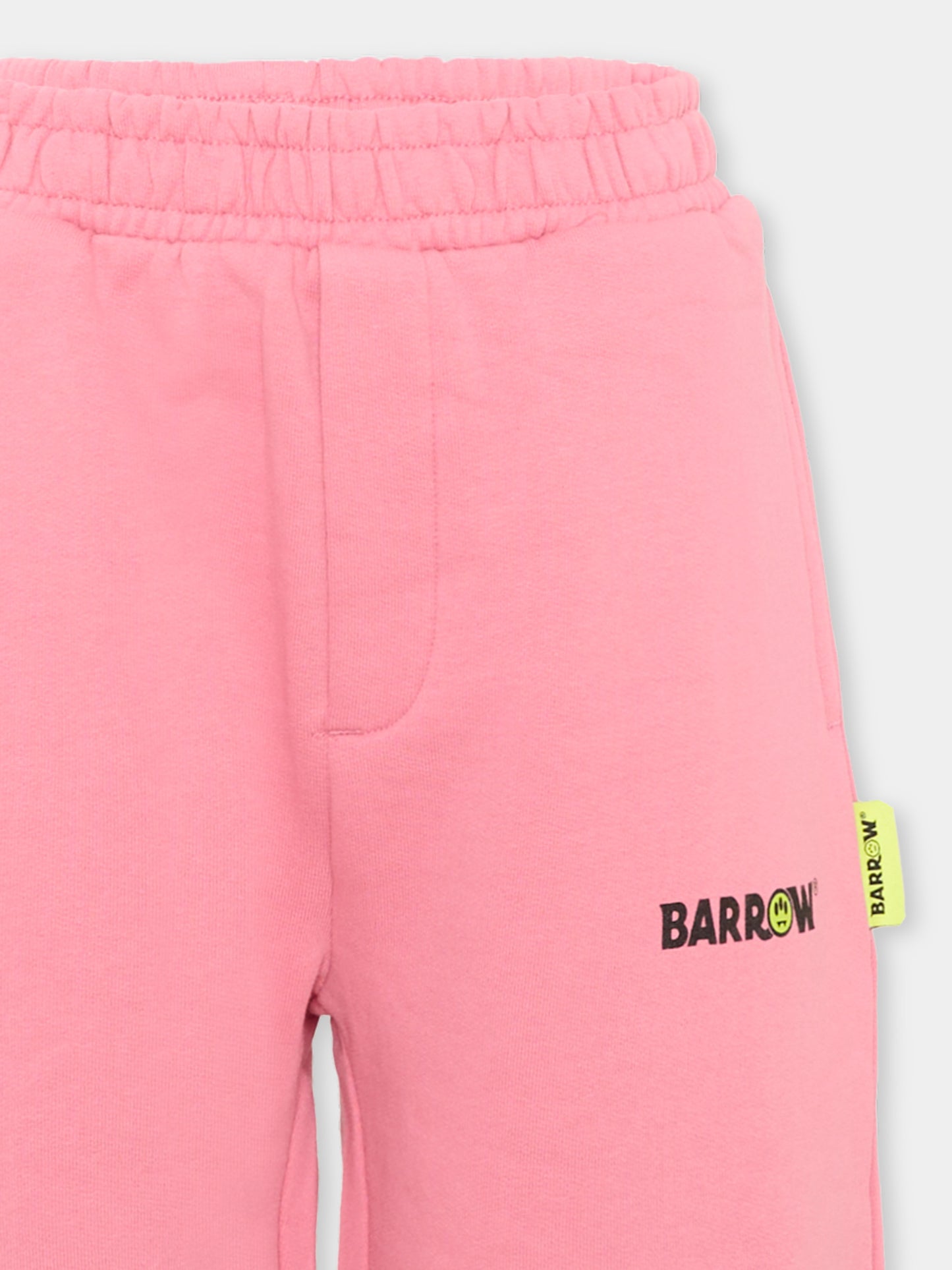 Pantalone rosa per bambina logo,Barrow,F6BKJUFP013 409