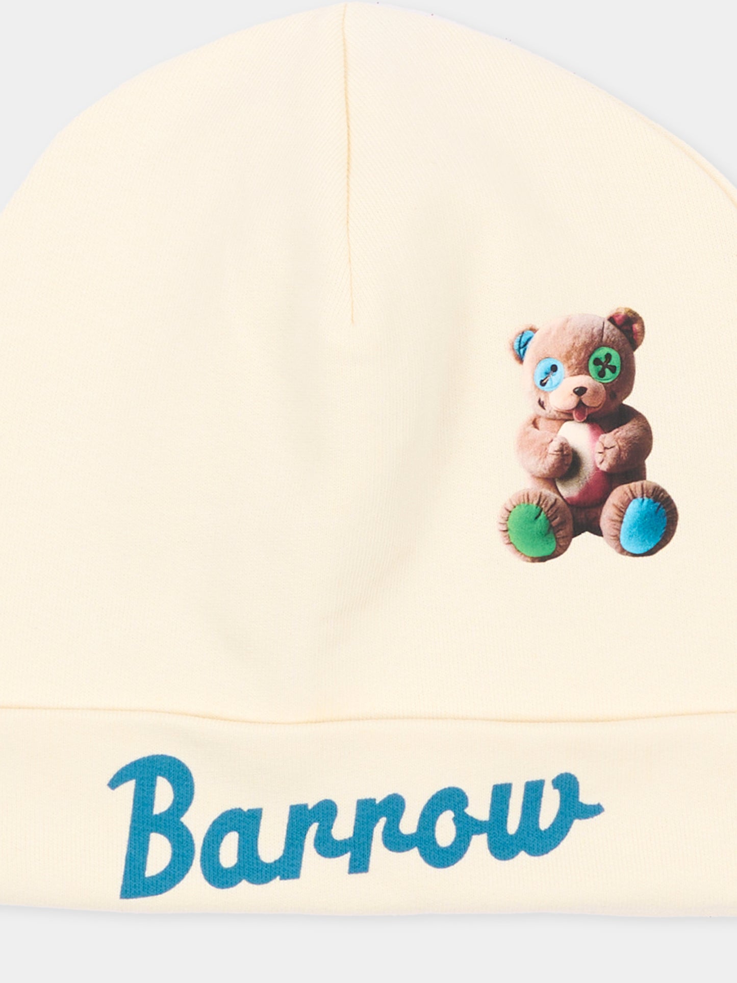 Berretto avorio per bambini con orsetto,Barrow,F6BKJUHT094 013