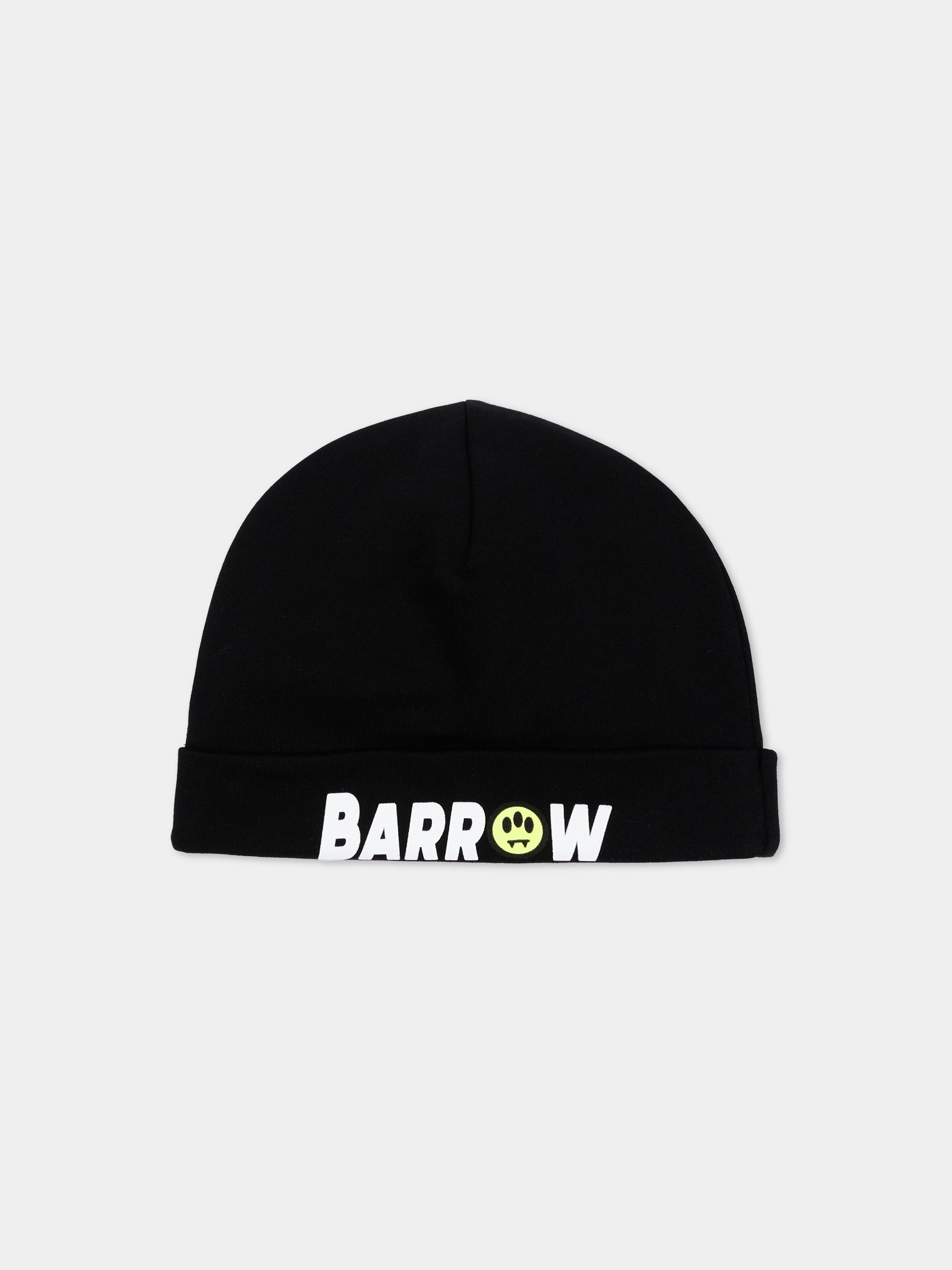 Berretto nero per bambini con logo,Barrow,F6BKJUHT112 110