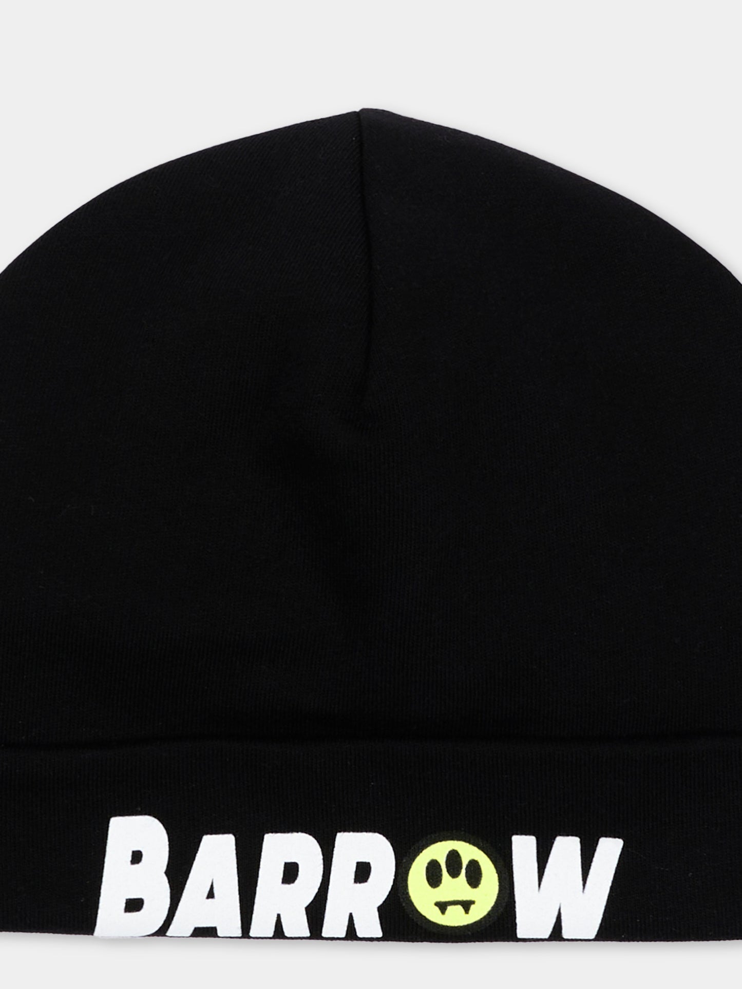 Berretto nero per bambini con logo,Barrow,F6BKJUHT112 110