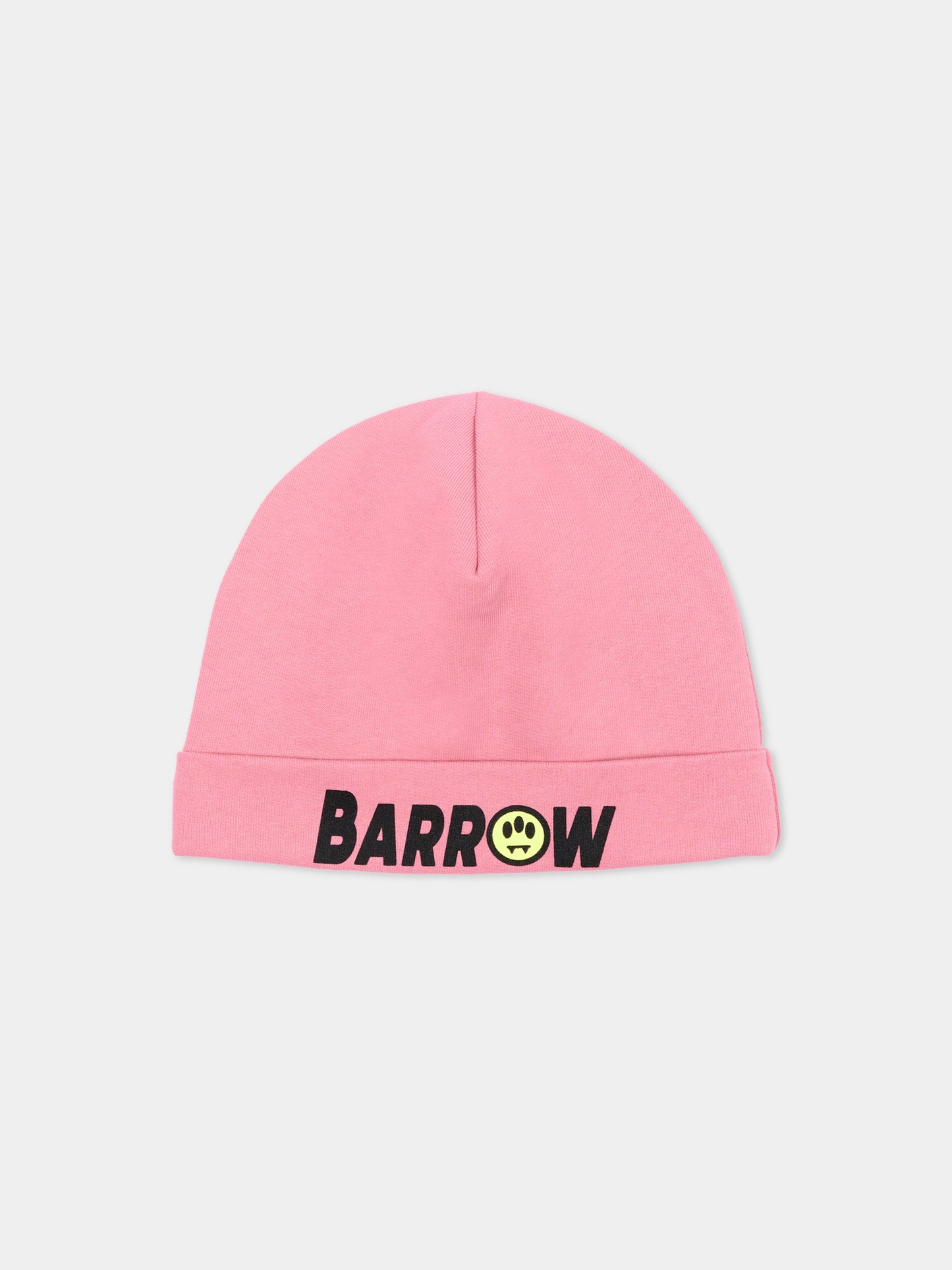 Berretto rosa per bambina con logo,Barrow,F6BKJUHT112 409
