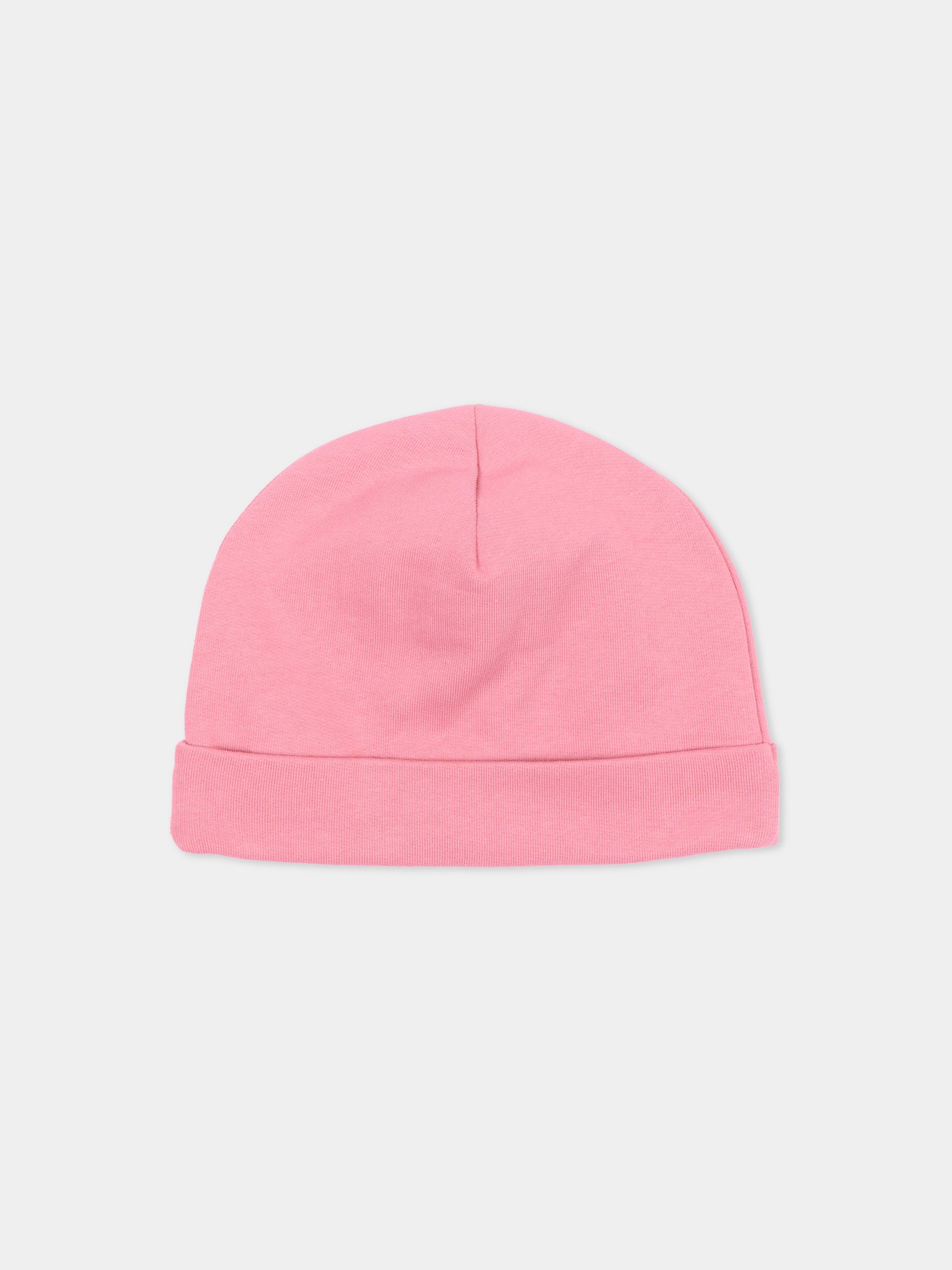 Berretto rosa per bambina con logo,Barrow,F6BKJUHT112 409