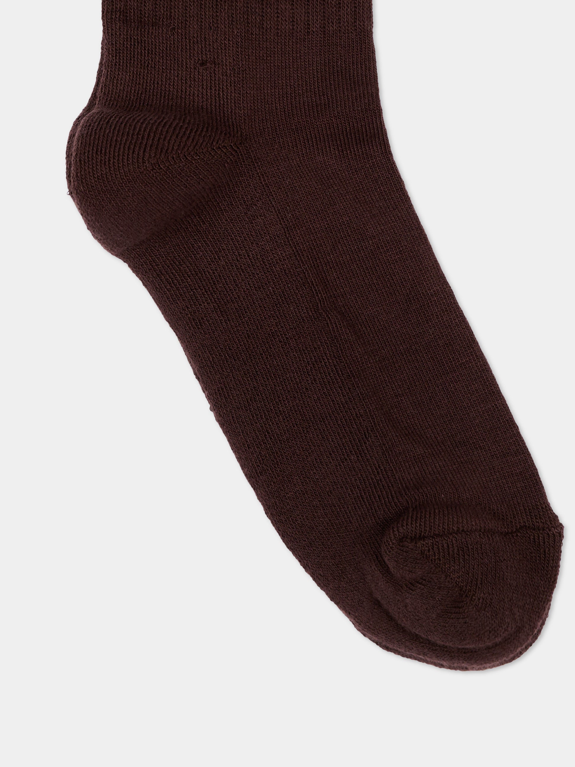 Calza spugna marrone per bambini con logo,Barrow,F6BKJUSO093 408